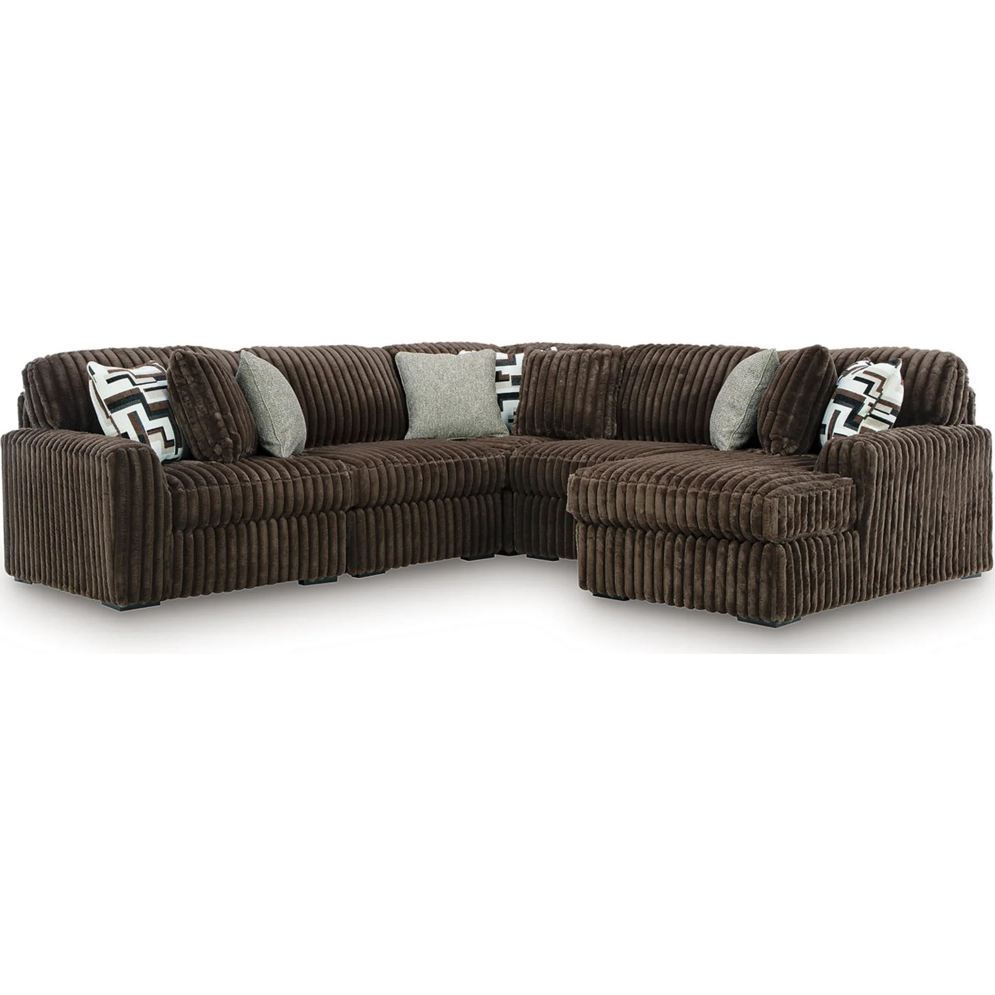 Midnight-Madness 5 Piece Sectional with Chaise