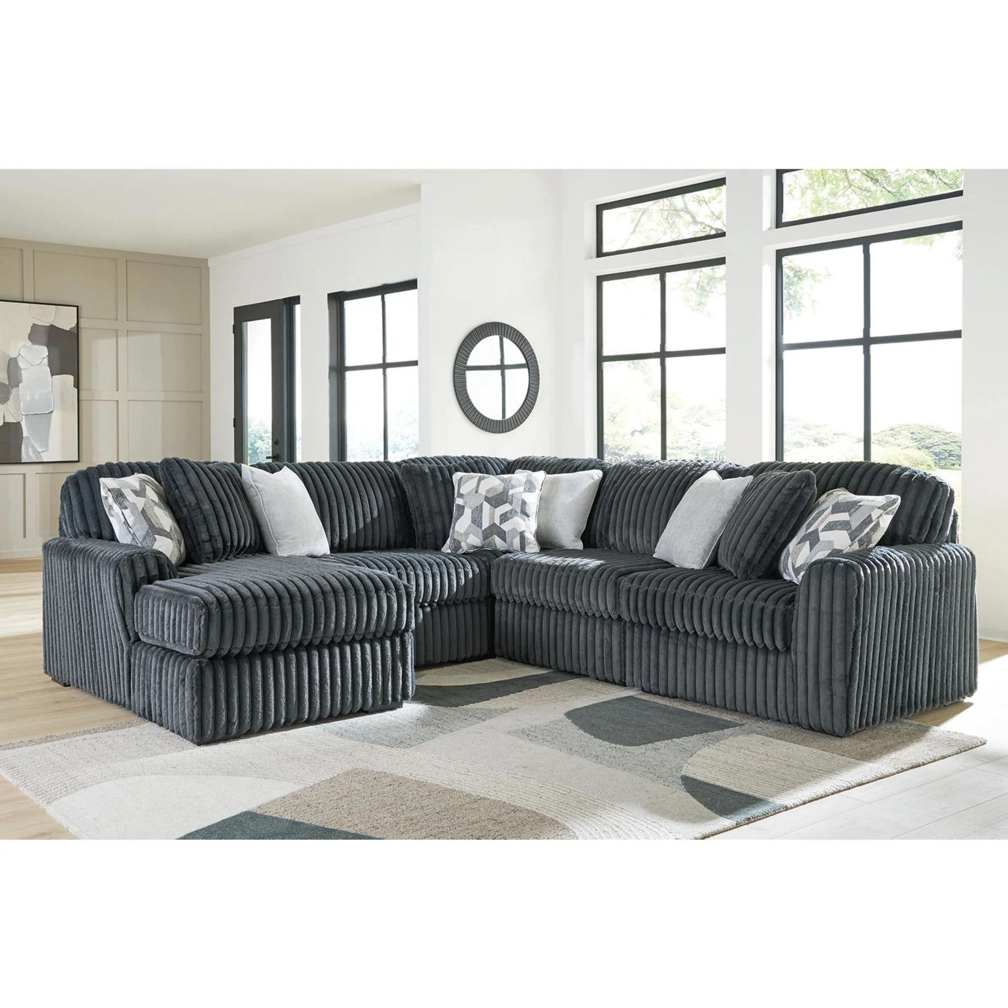 Midnight-Madness 5 Piece Sectional with Chaise - Image 10