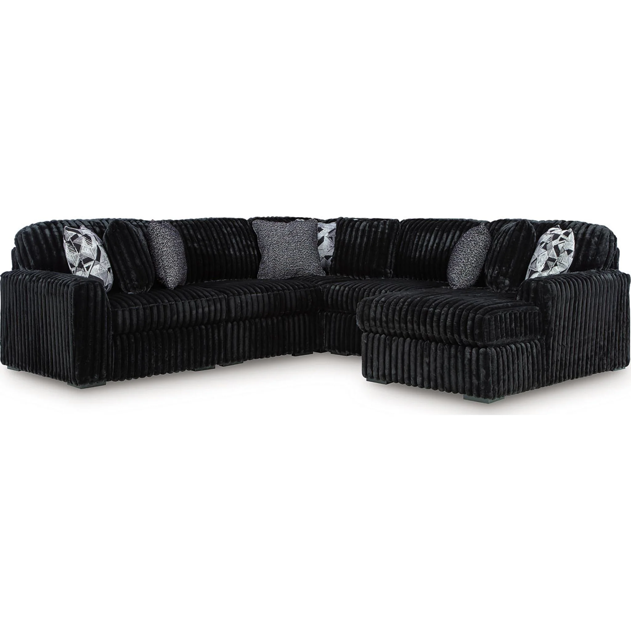 Midnight-Madness 6 Piece Sectional with Chaise - Image 11
