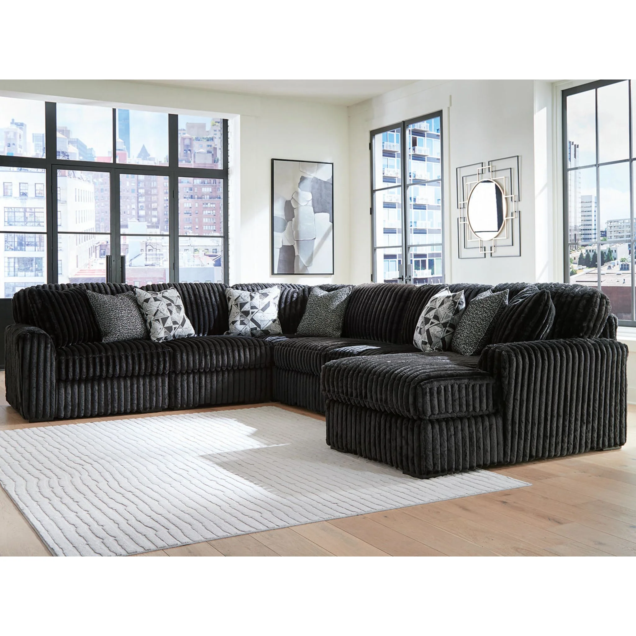 Midnight-Madness 6 Piece Sectional with Chaise - Image 13