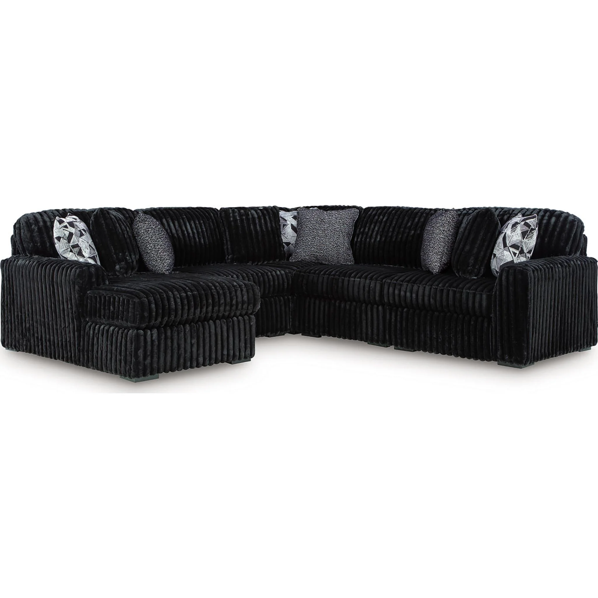 Midnight-Madness 6 Piece Sectional with Chaise - Image 15