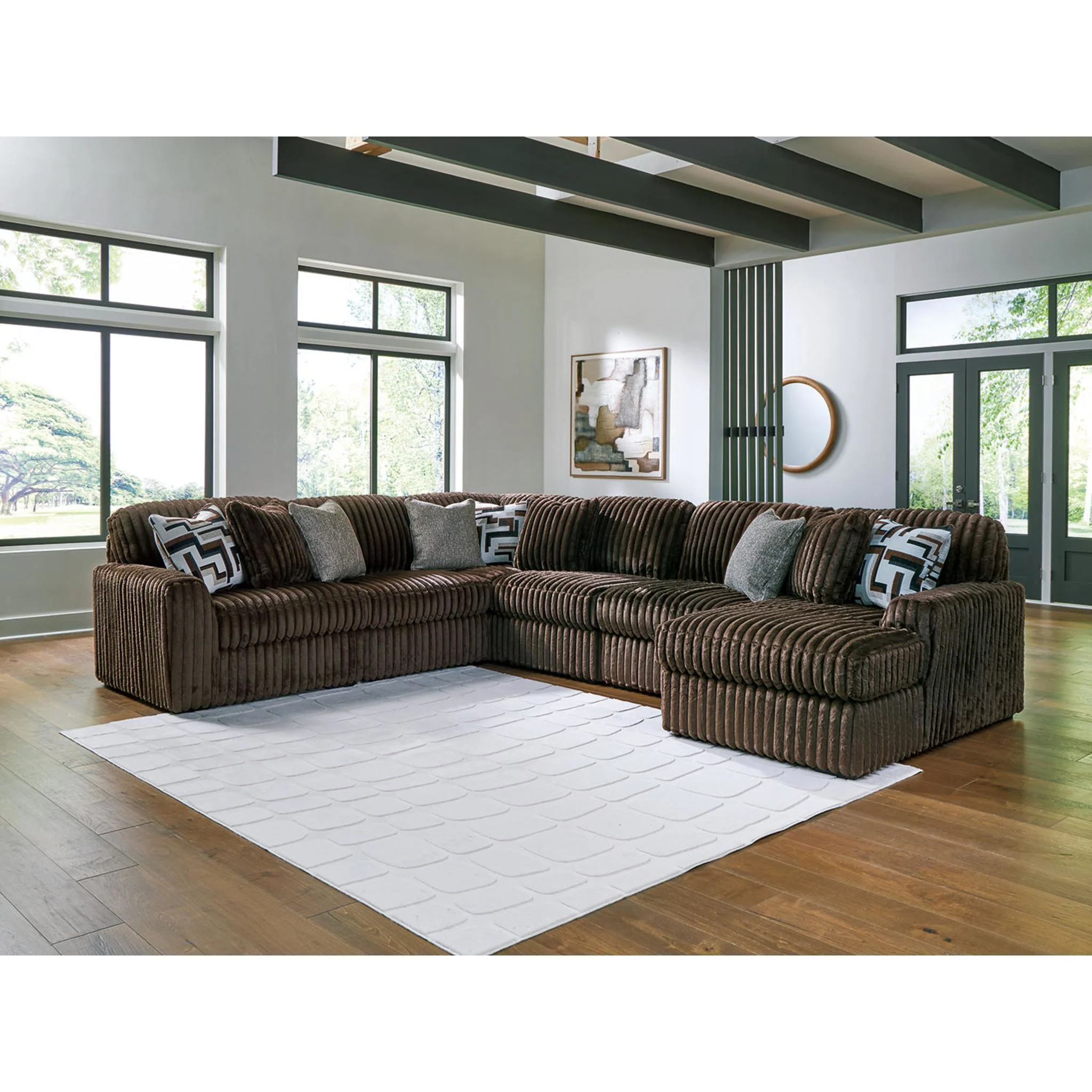 Midnight-Madness 6 Piece Sectional with Chaise - Image 2