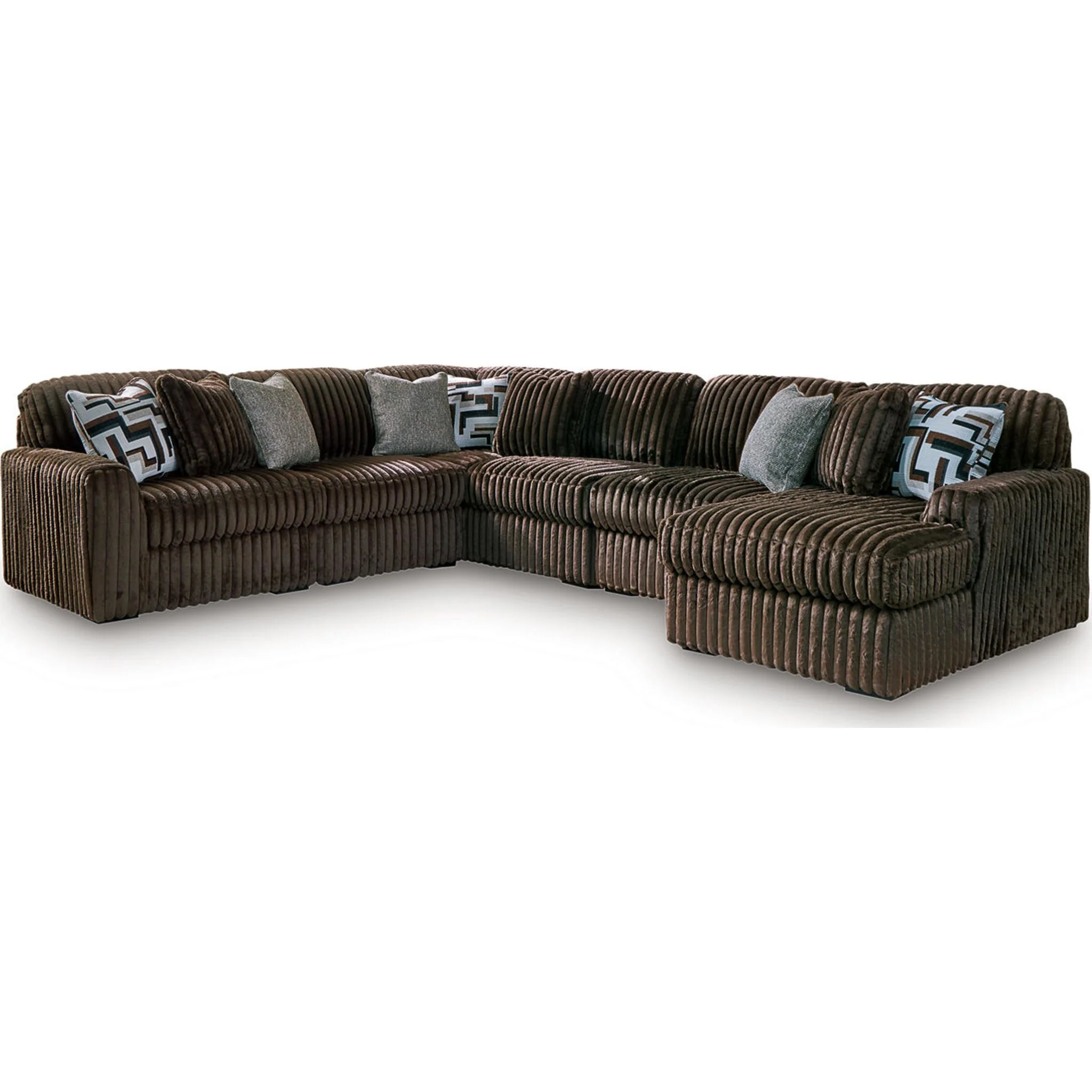 Midnight-Madness 6 Piece Sectional with Chaise - Image 4