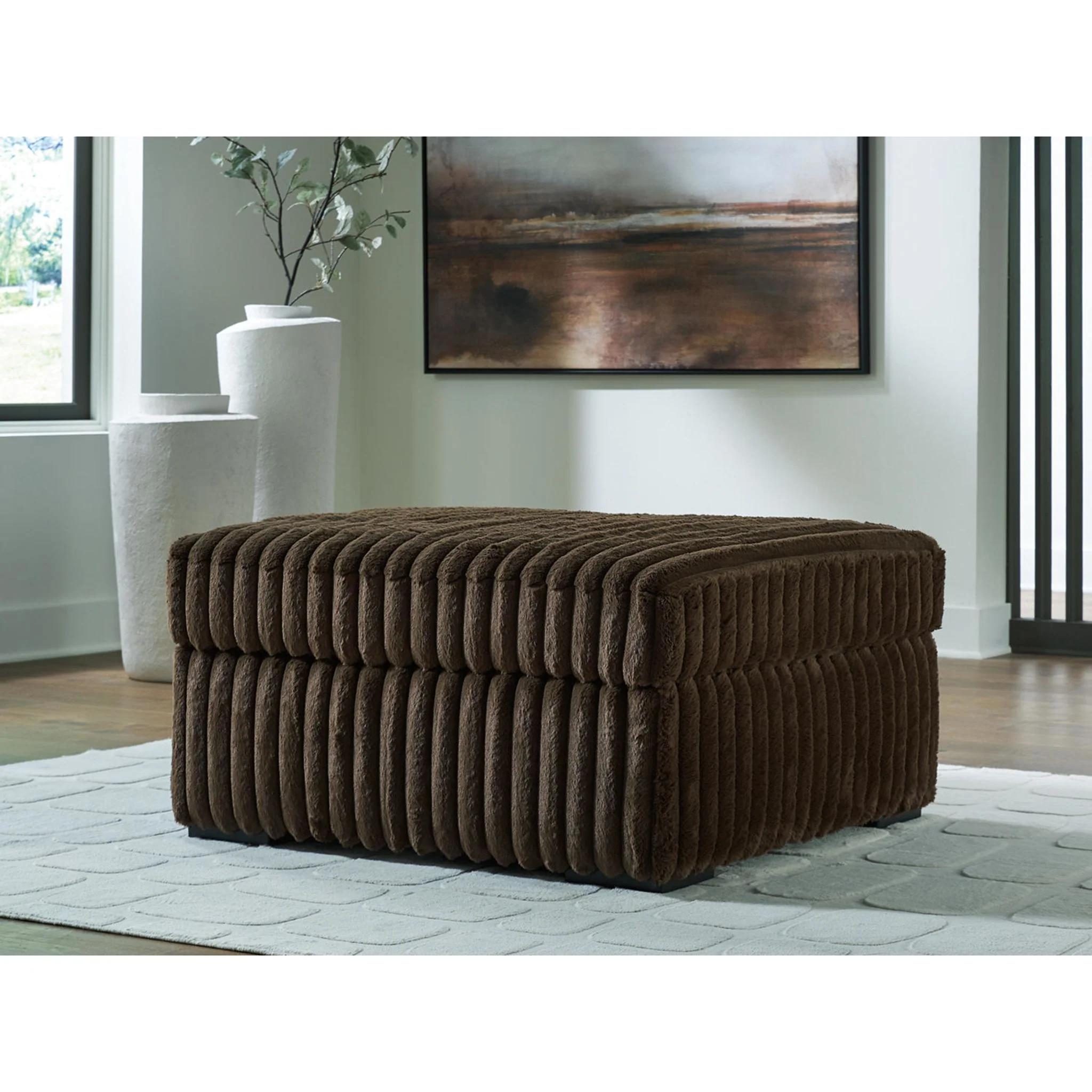 Midnight-Madness Oversized Accent Ottoman - Image 2