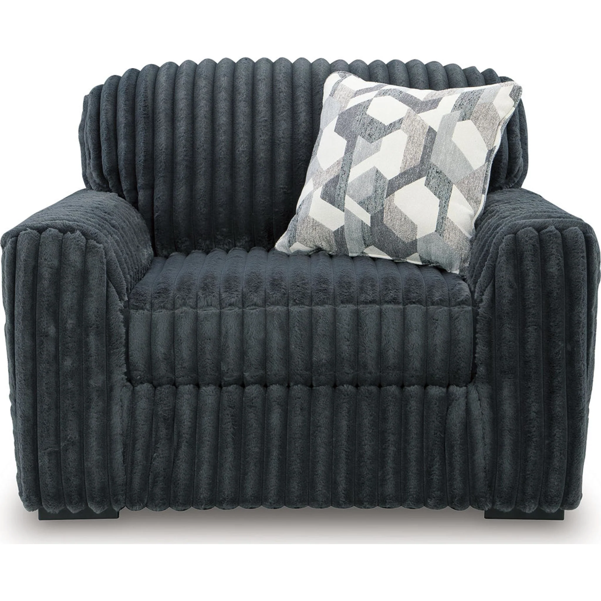 Midnight-Madness Oversized Chair - Gunmetal - Image 4