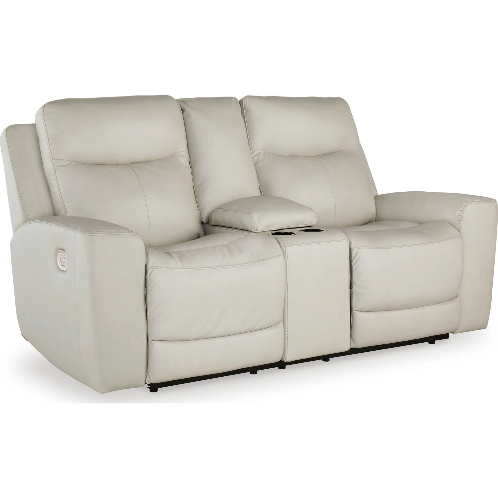 Mindanao Power Reclining Loveseat Console with Headrest - Steel - Image 18