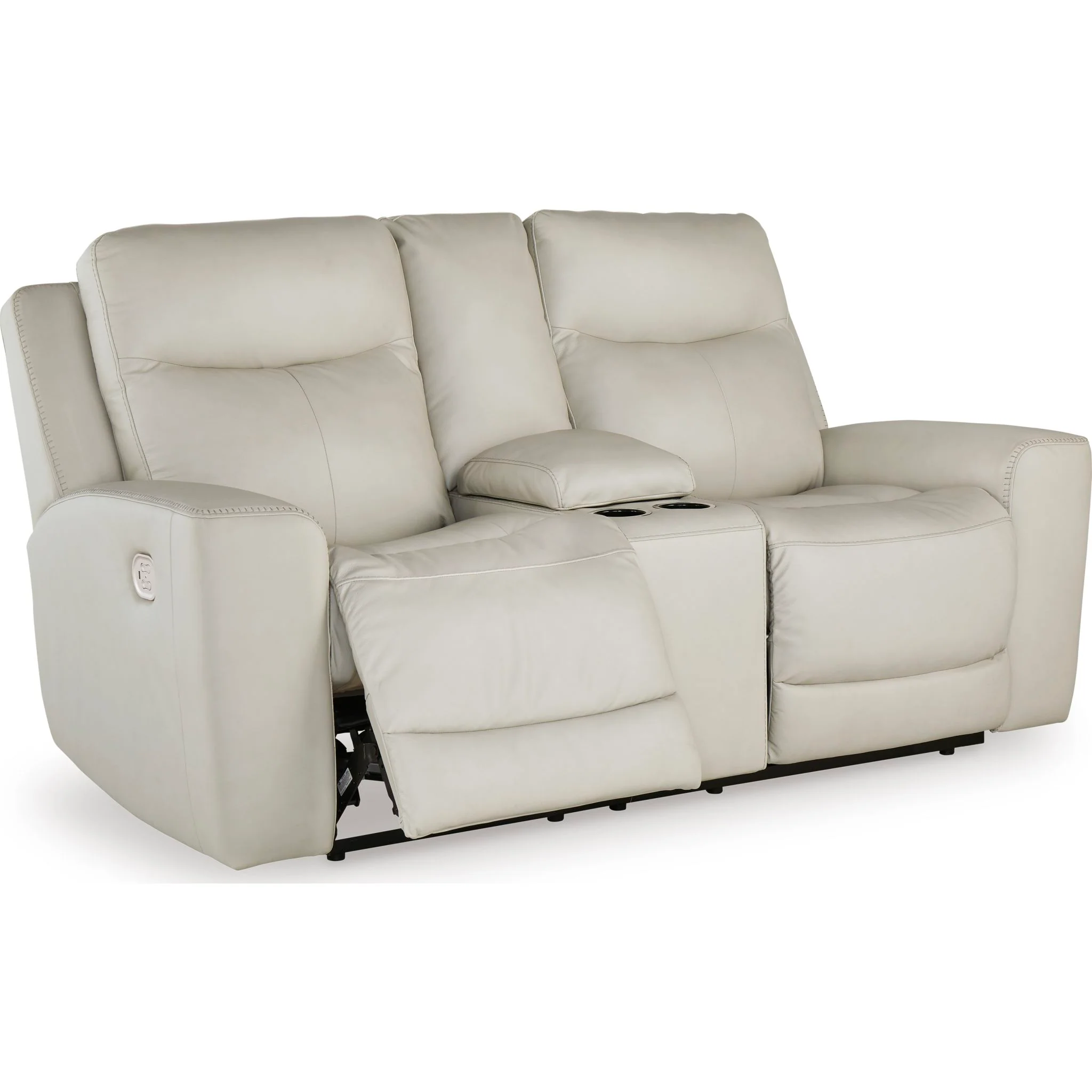 Mindanao Power Reclining Loveseat Console with Headrest - Steel - Image 43