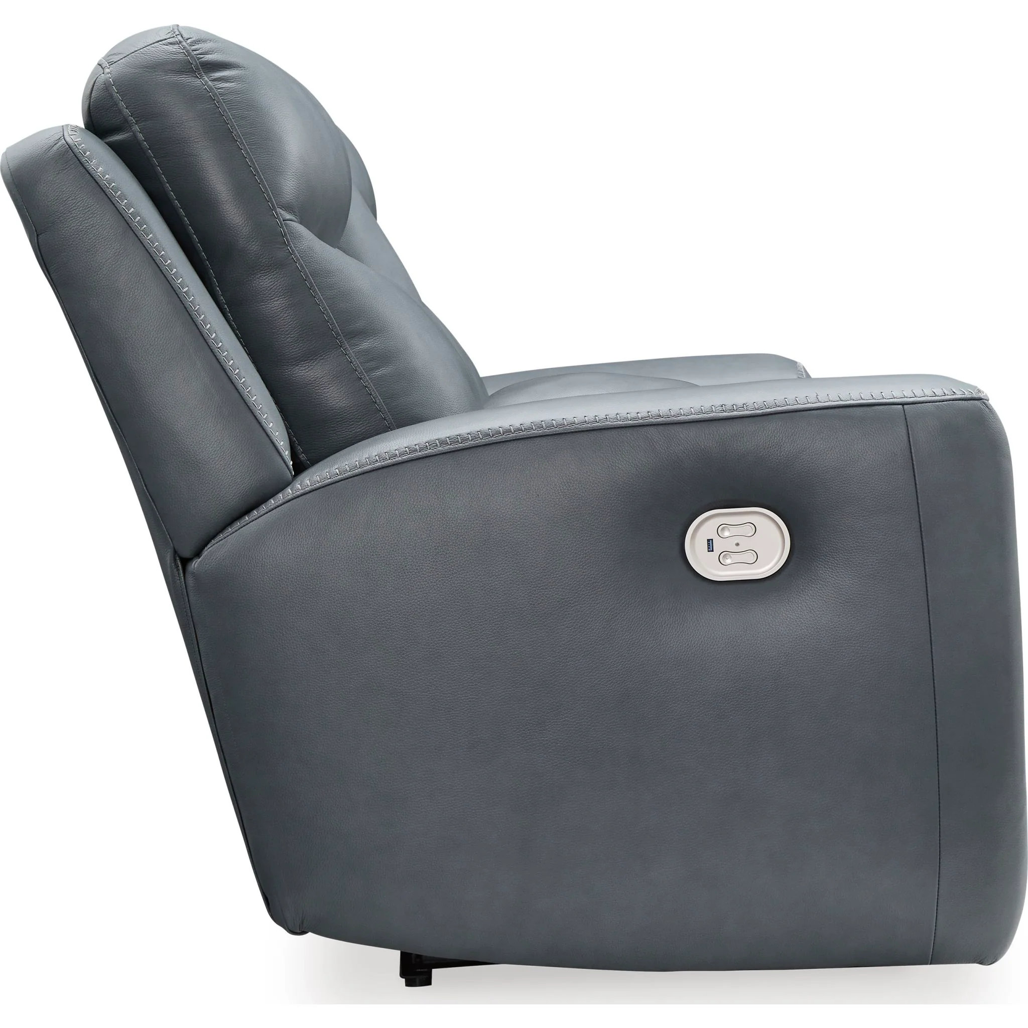 Mindanao Power Reclining Loveseat Console with Headrest - Steel - Image 6