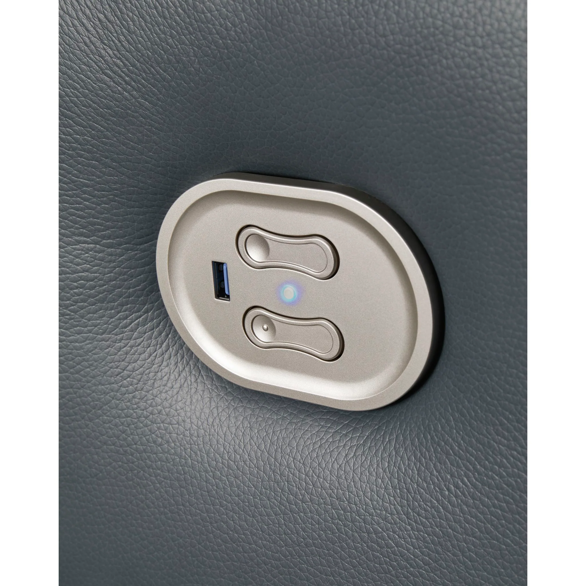 Mindanao Power Reclining Sofa with Headrest - Steel - Image 4