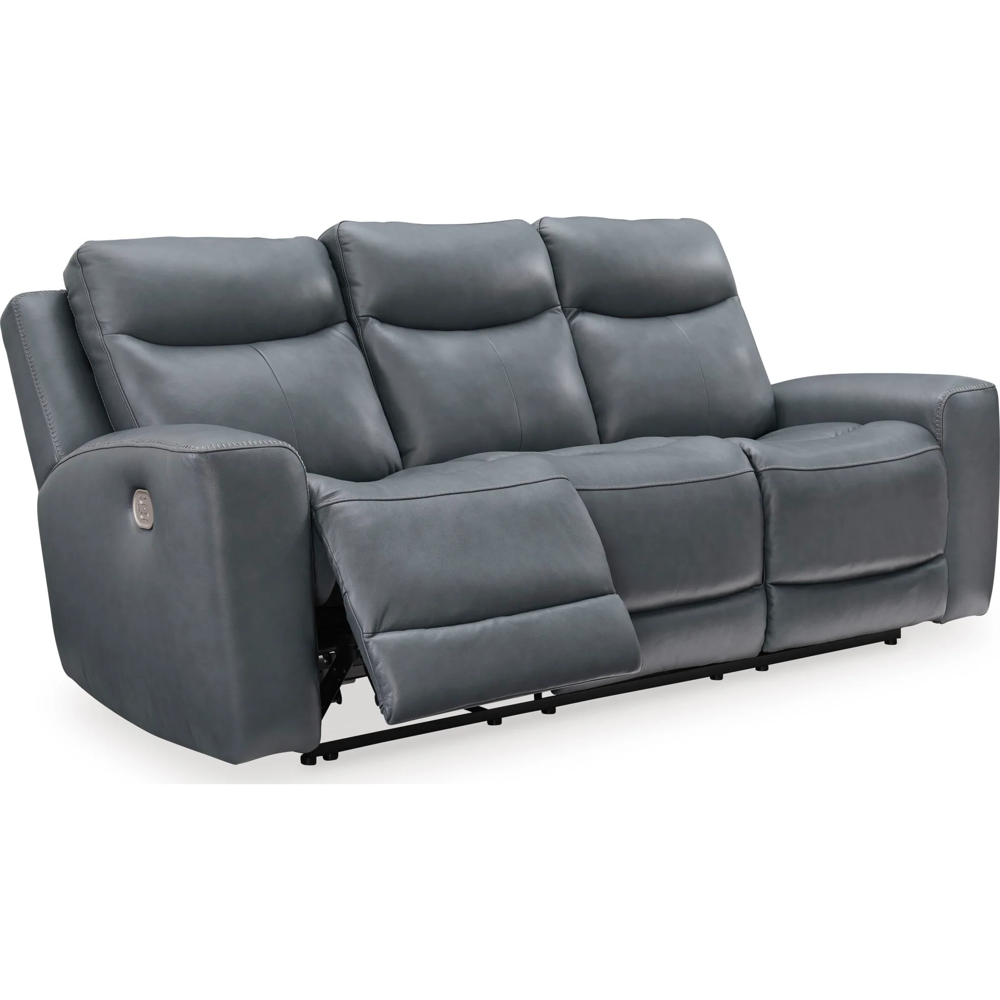 Mindanao Power Reclining Sofa with Headrest - Steel - Image 5
