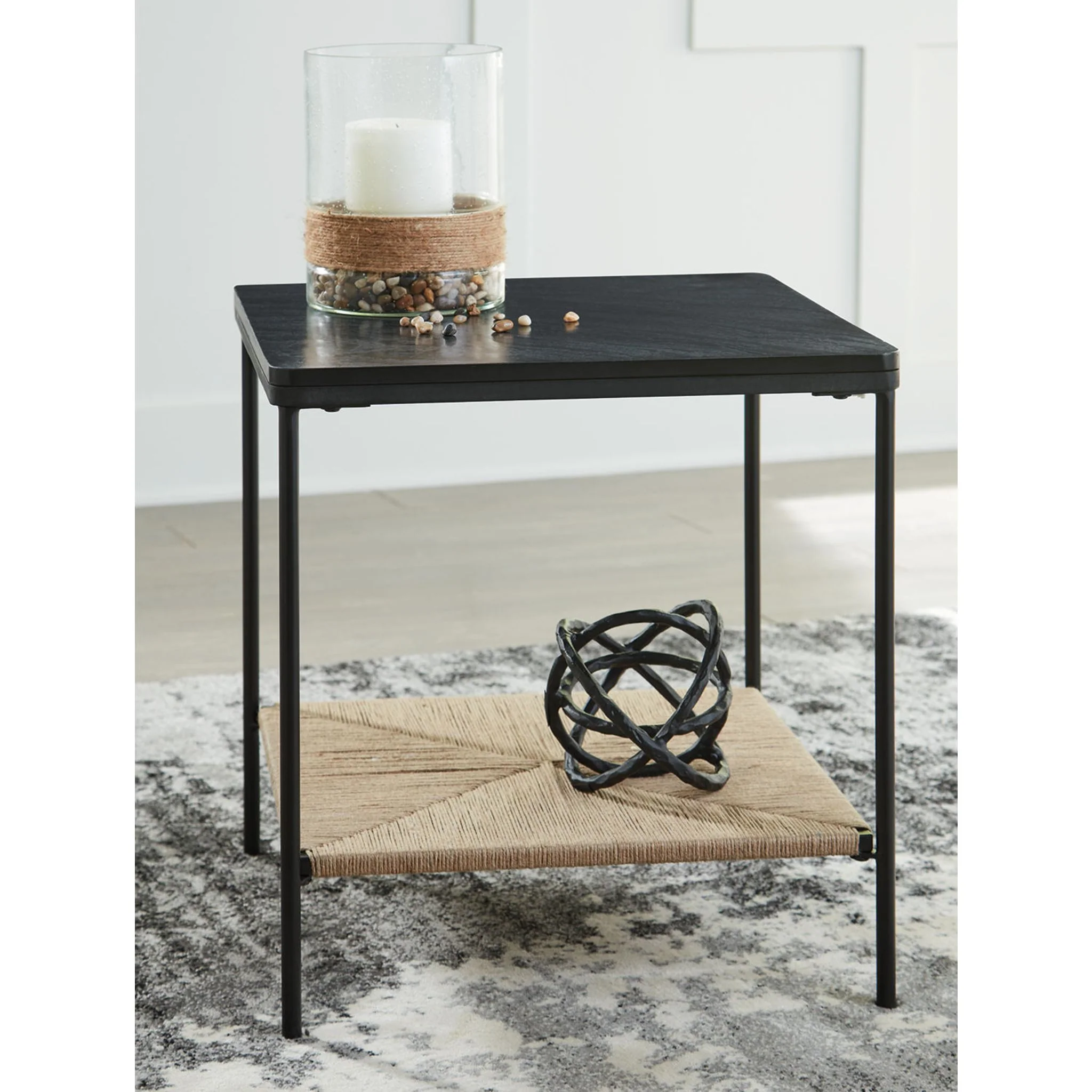 Minrich Accent Table - Black/Natural - Image 17