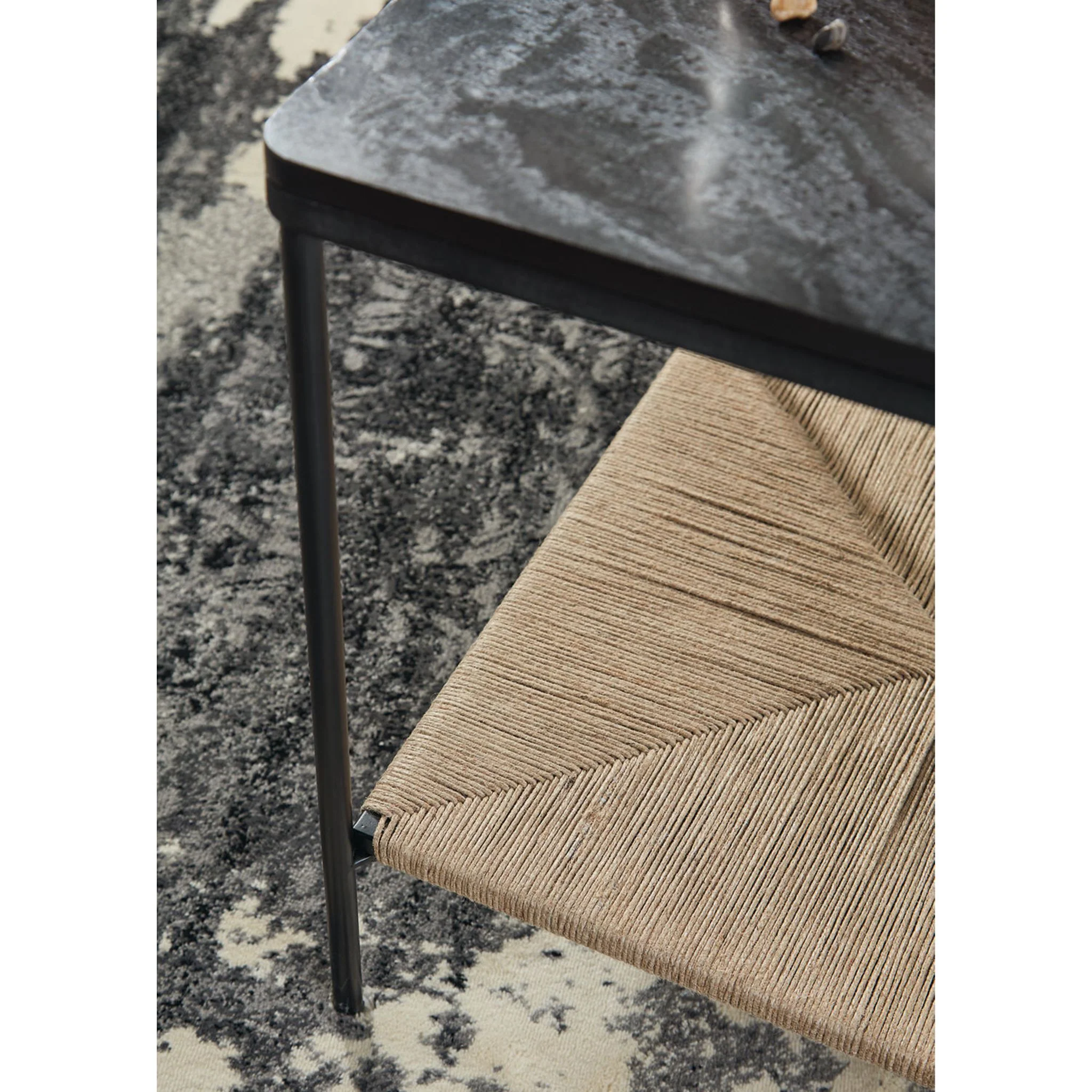 Minrich Accent Table - Black/Natural - Image 18