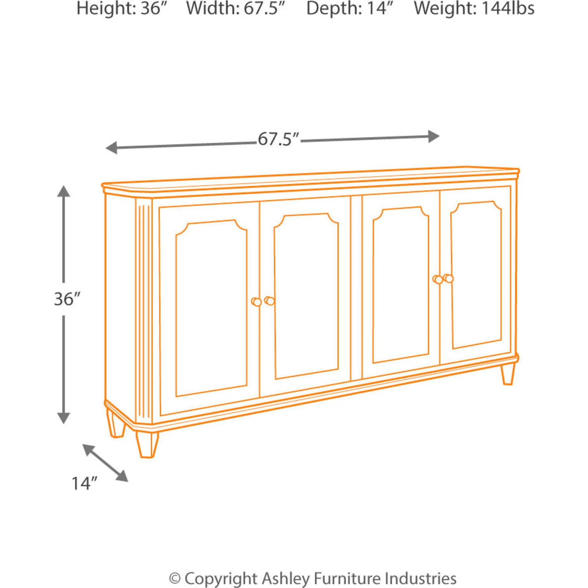 Mirimyn Cabinet - Antique White - Image 11
