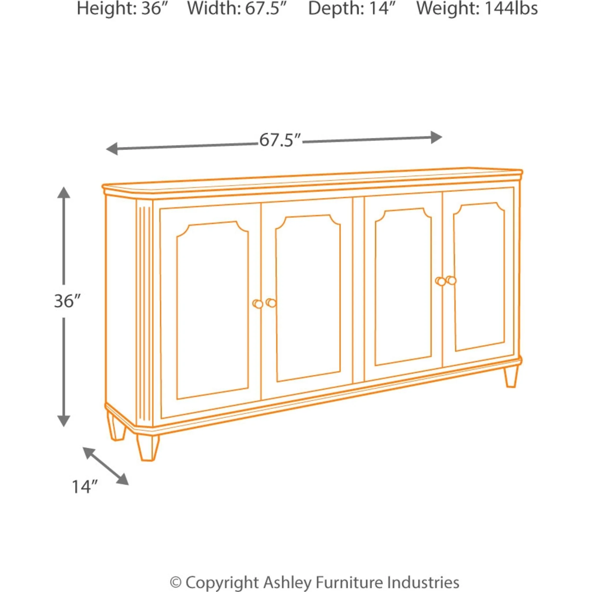 Mirimyn Cabinet - Antique White - Image 6