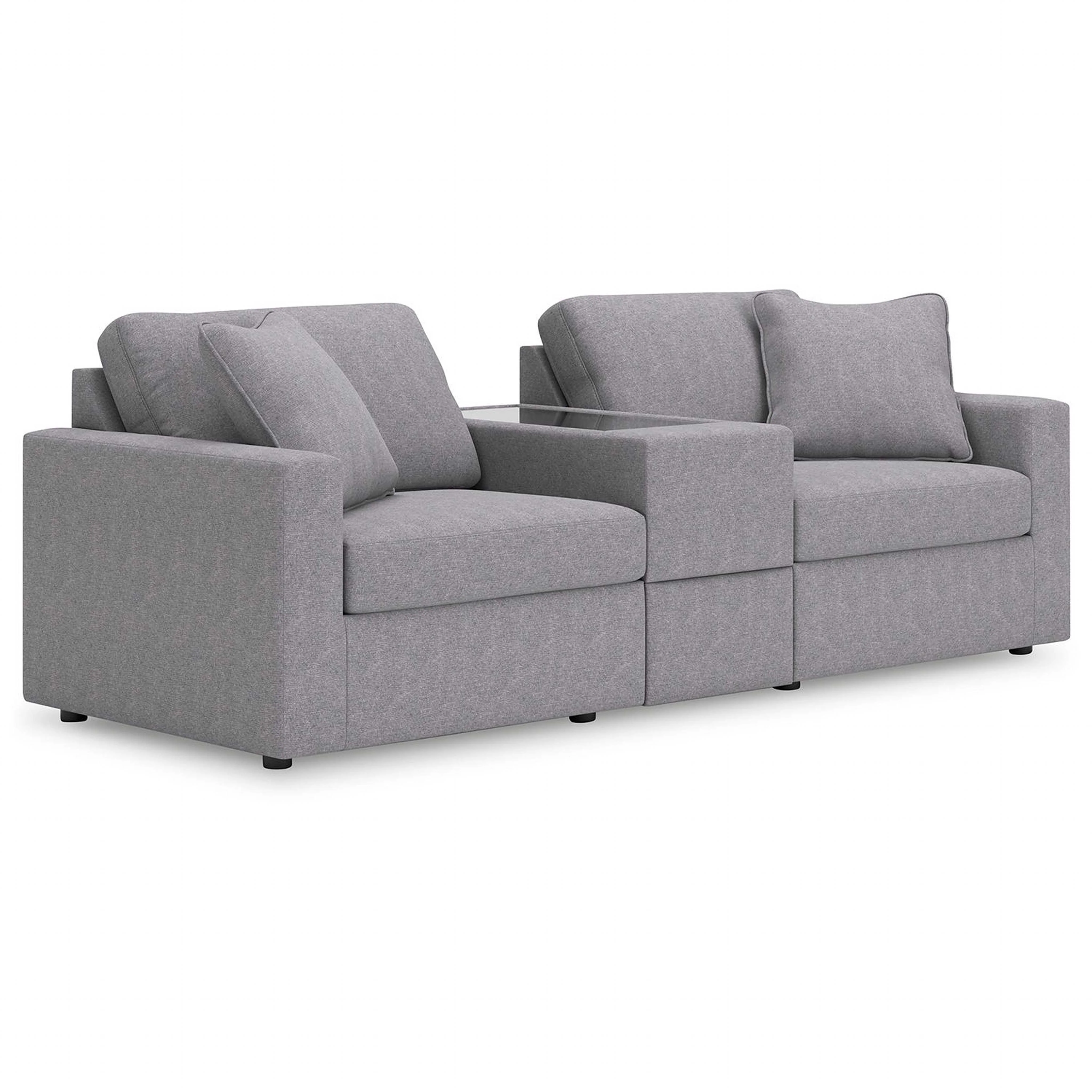 Modmax 3 Piece Modular Sectional with Console - Image 29