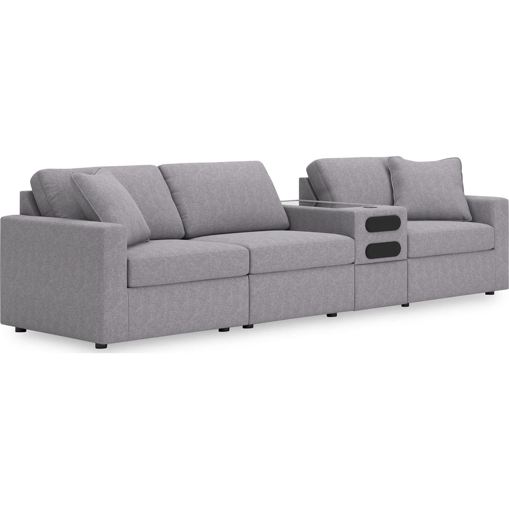 Modmax 4 Piece Modular Sectional with Audio Console - Image 17