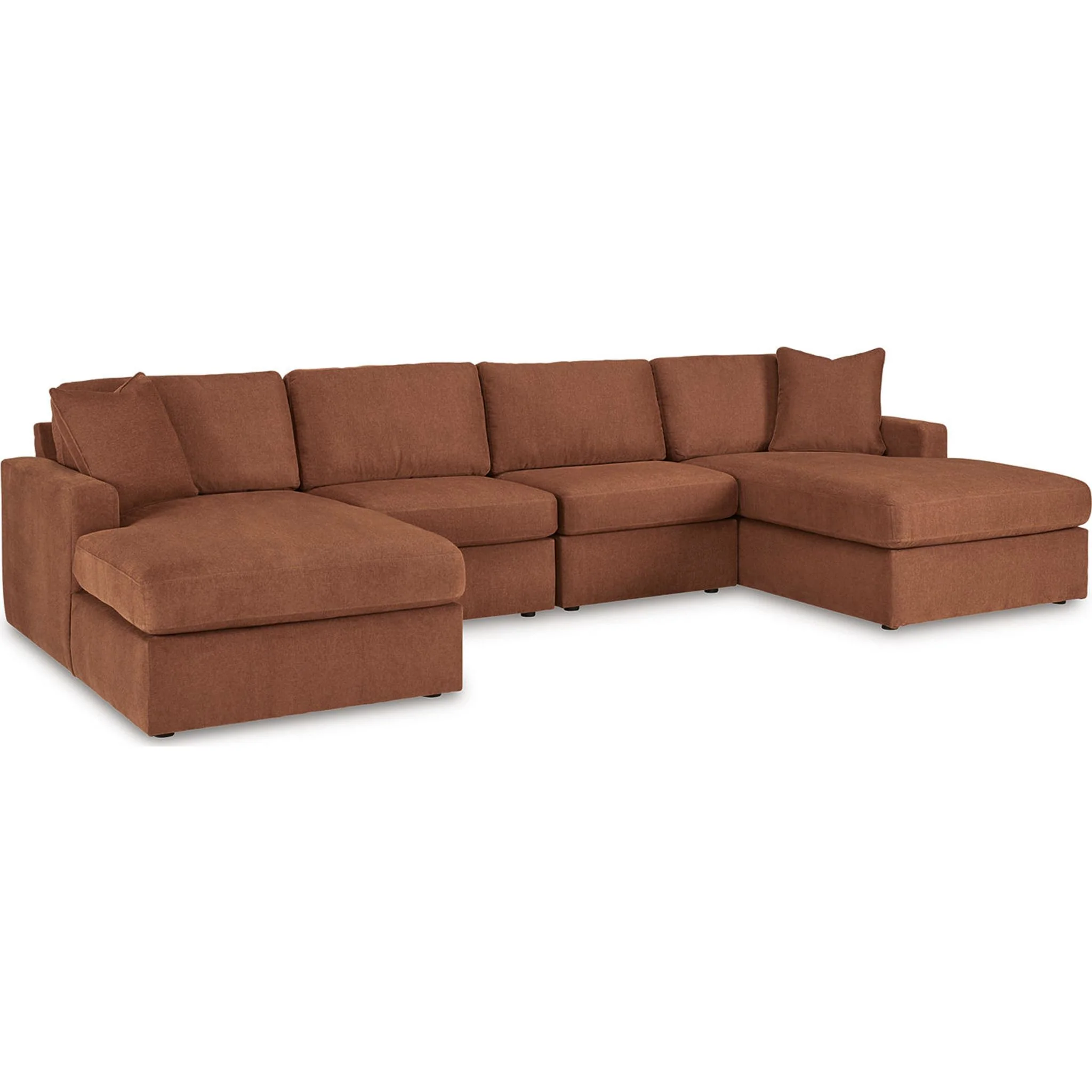 Modmax 4 Piece Modular Sectional with Double Chaise - Image 10