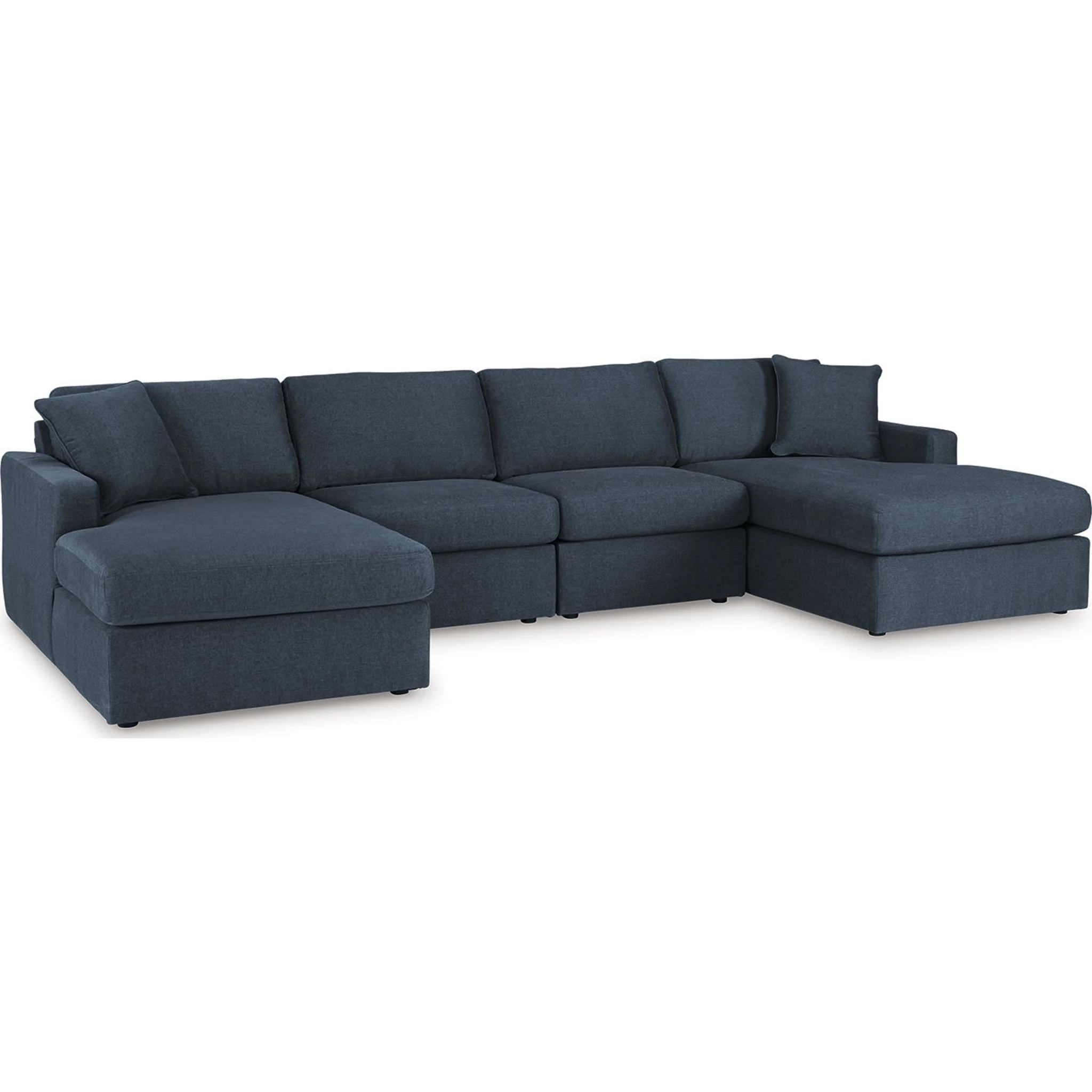 Modmax 4 Piece Modular Sectional with Double Chaise - Image 29