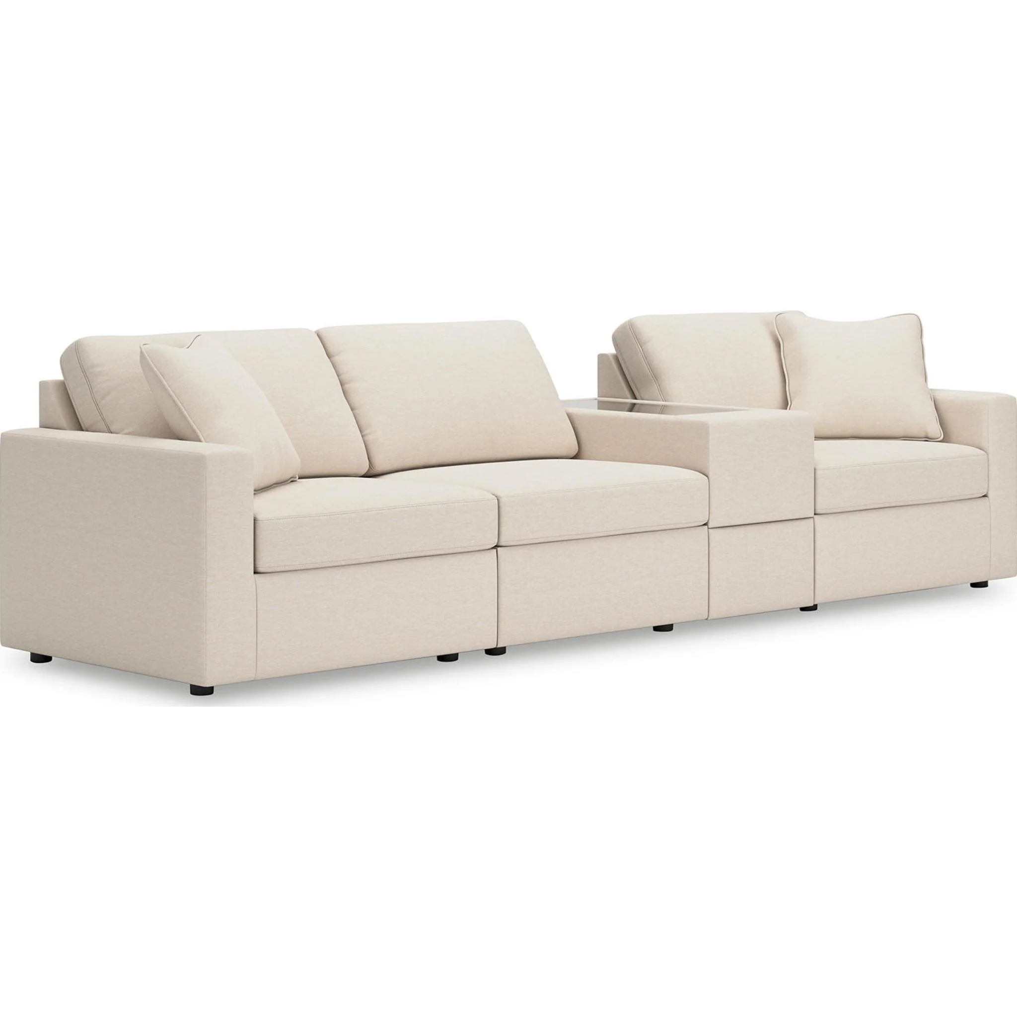 Modmax 4 Piece Modular Sectional with Storage Console - Image 24