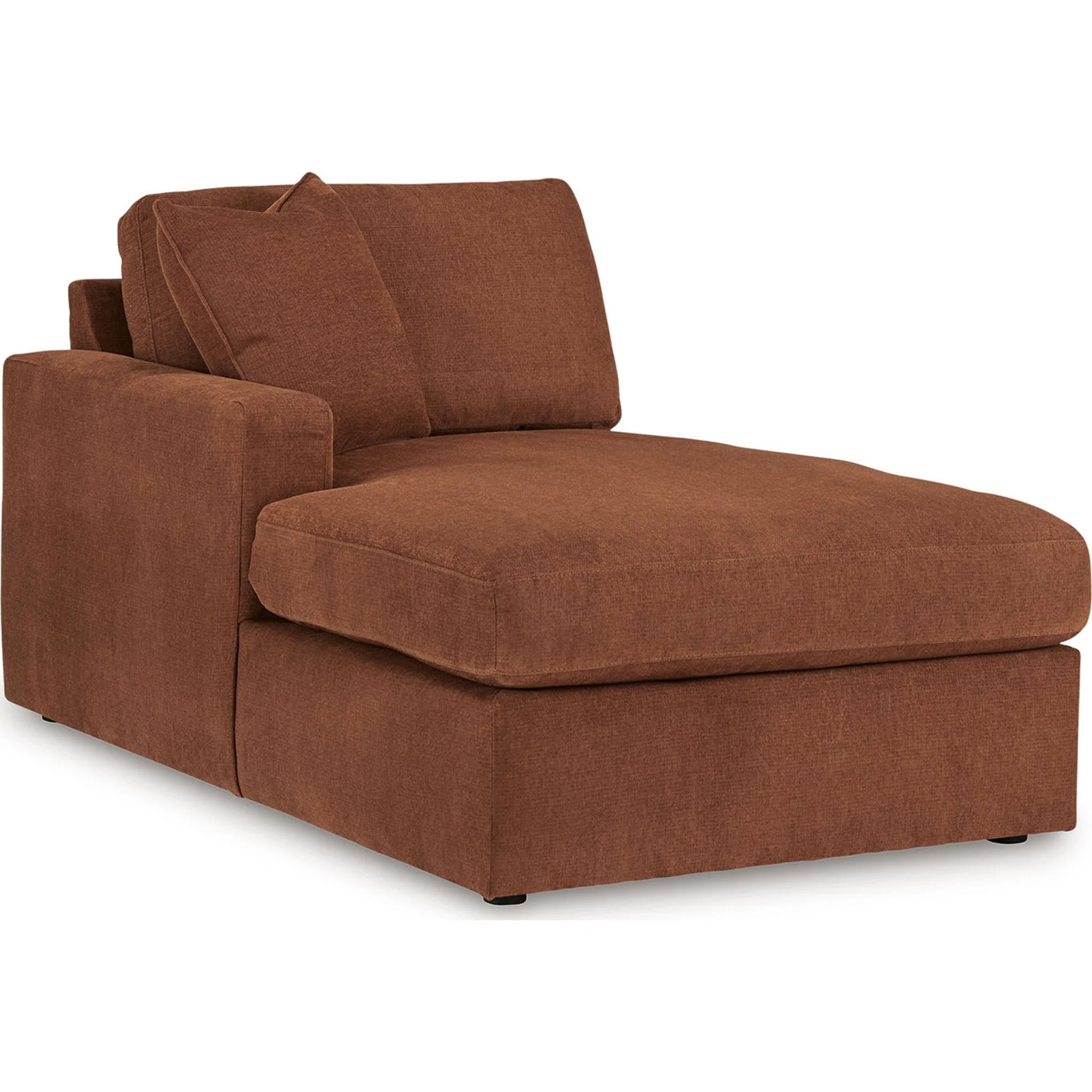 Modmax 5 Piece Modular Sectional Double Chaise with Storage Consoles - Image 48