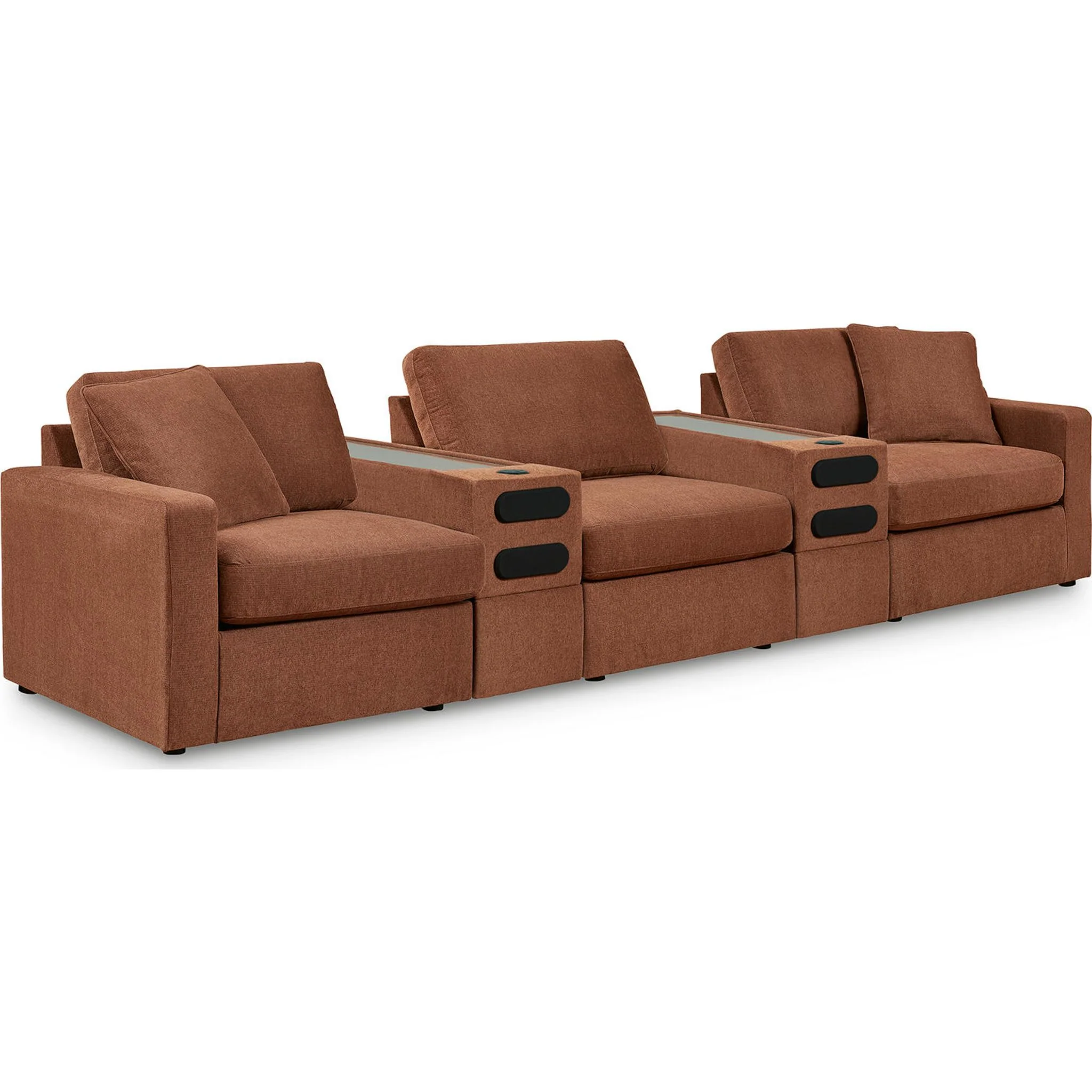 Modmax 5 Piece Modular Sectional with Audio Consoles - Image 15