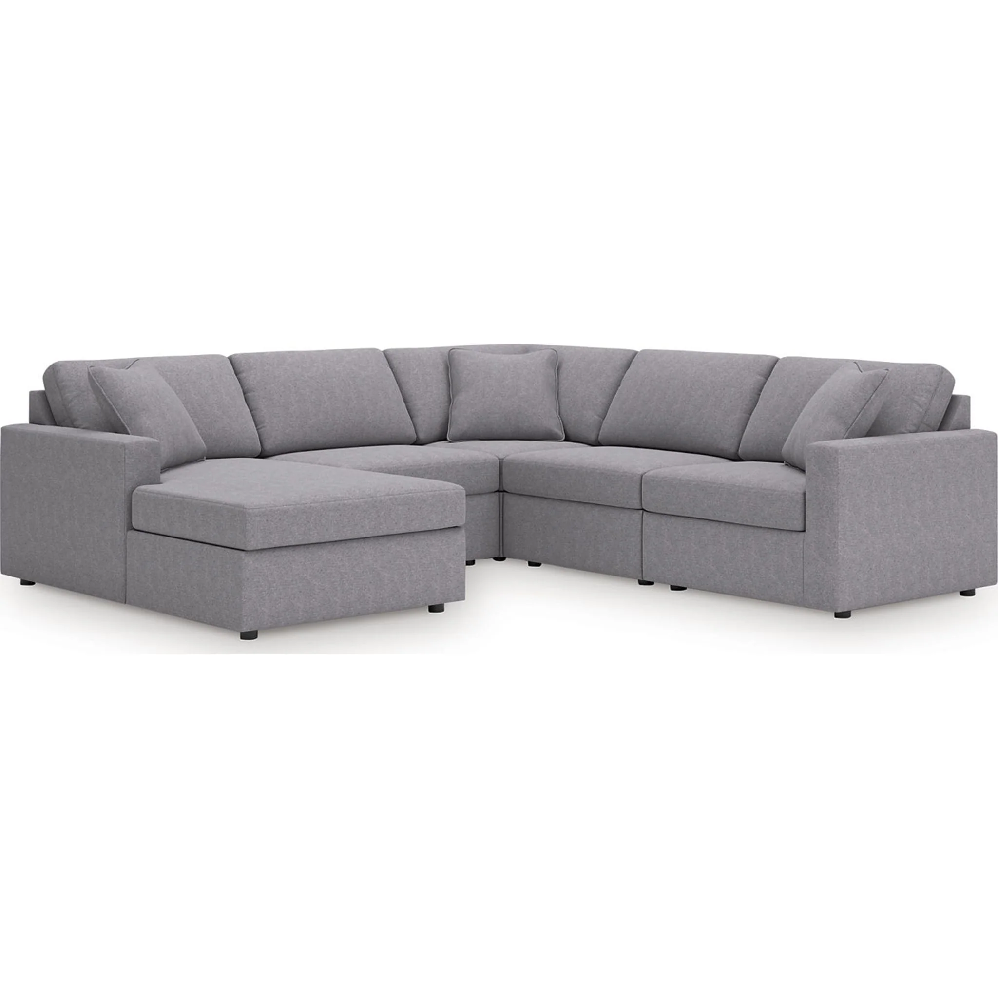 Modmax 5 Piece Modular Sectional with Chaise - Image 58