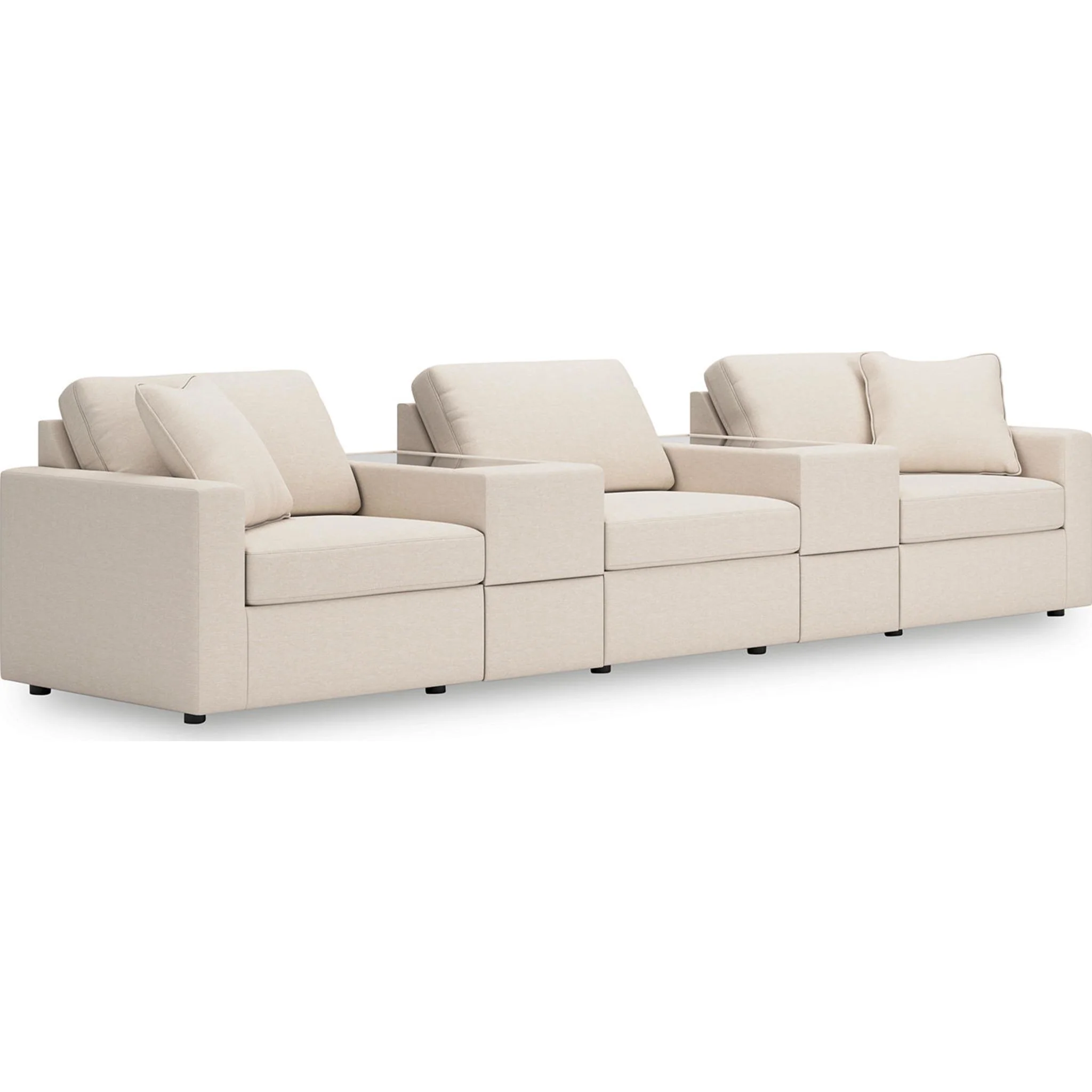 Modmax 5 Piece Modular Sectional with Storage Consoles - Image 40