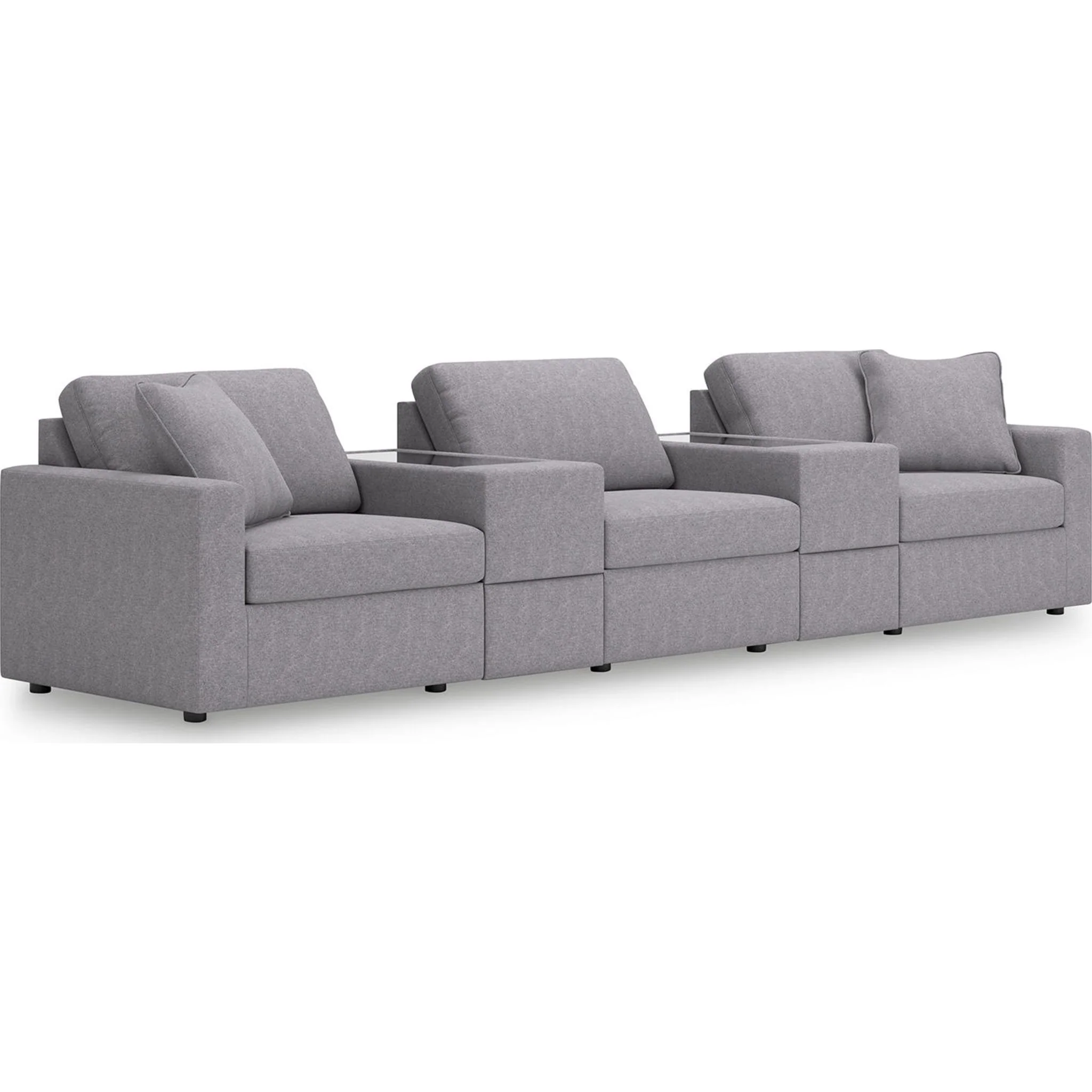 Modmax 5 Piece Modular Sectional with Storage Consoles - Image 48