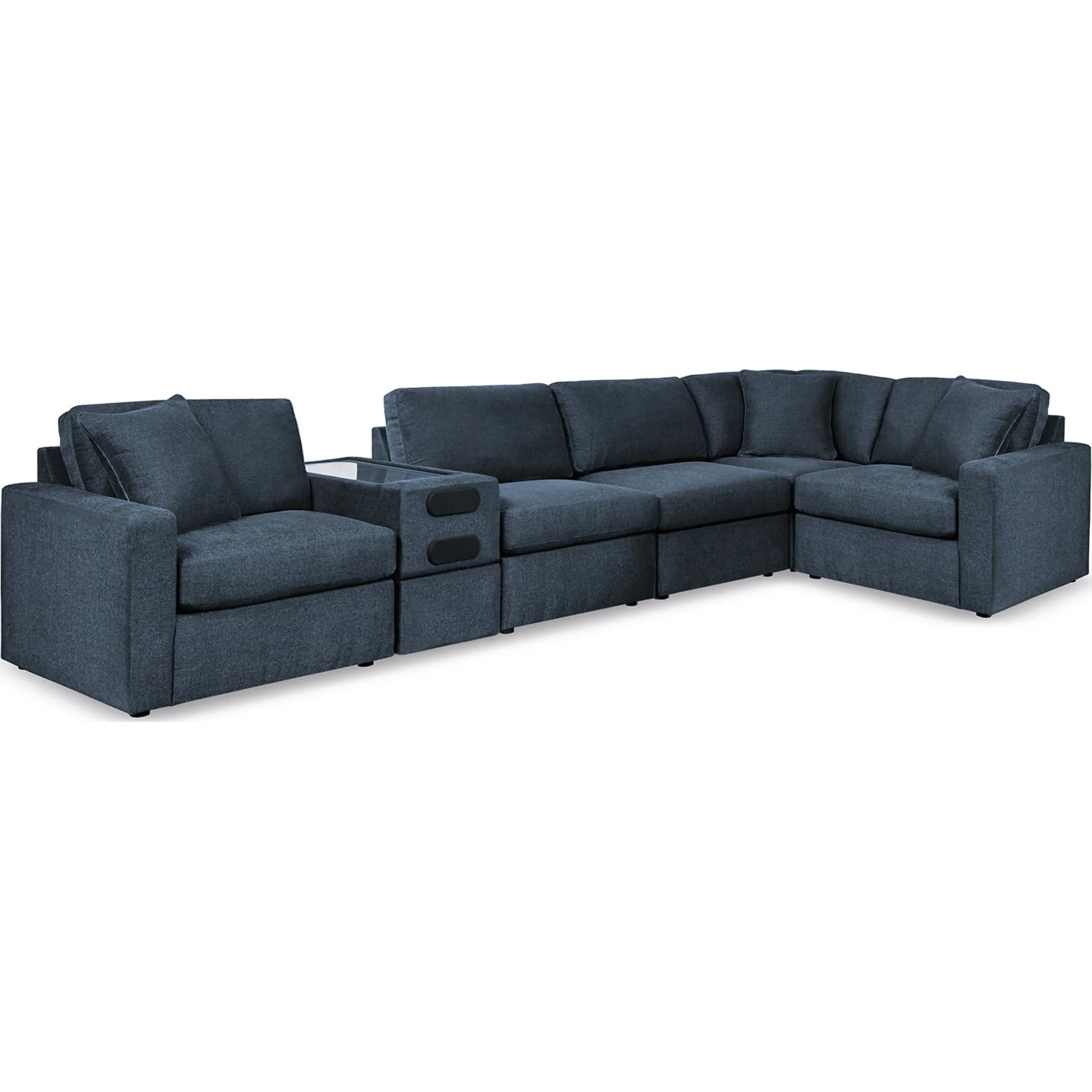 Modmax 6 Piece Modular Sectional with Audio Console - Image 15