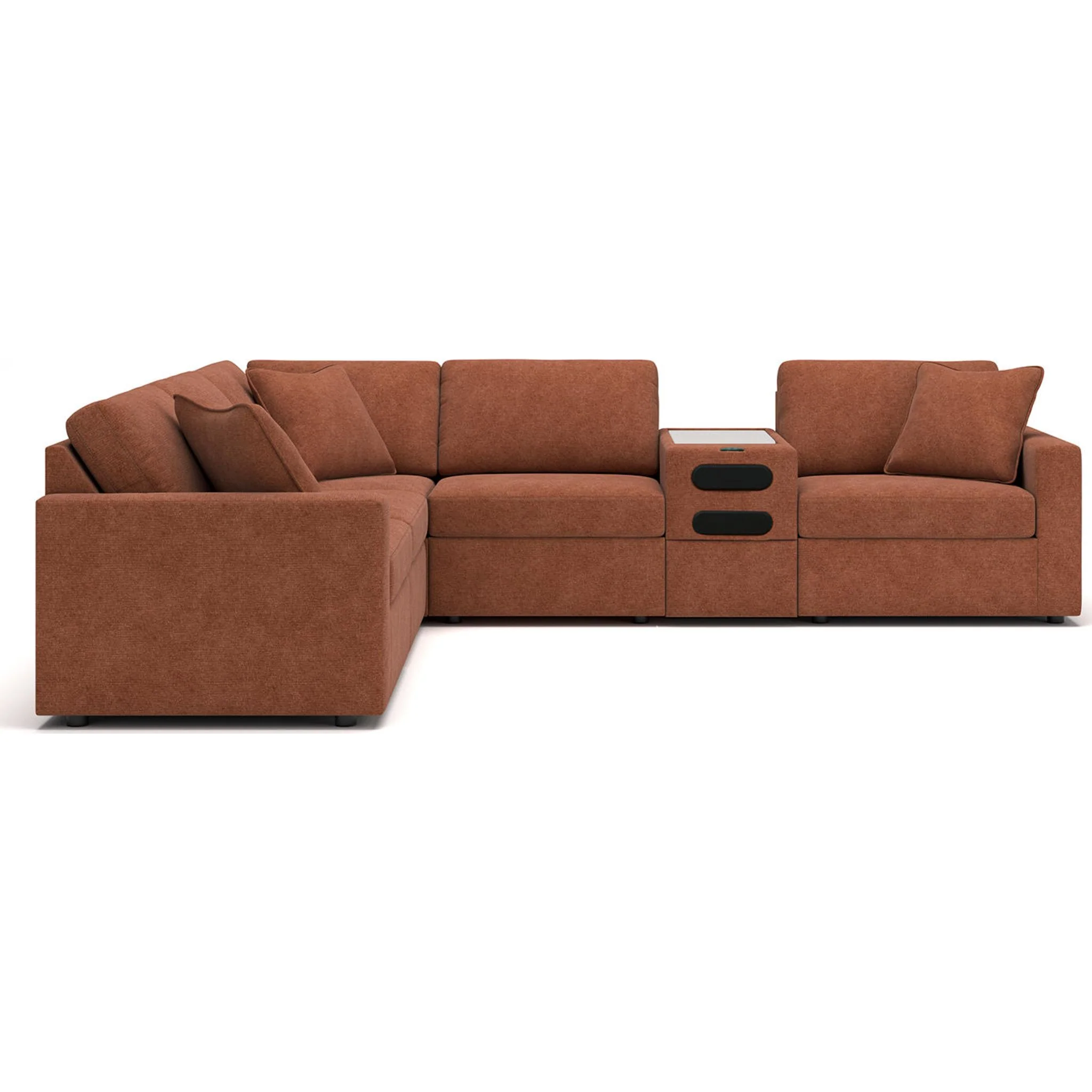 Modmax 6 Piece Modular Sectional with Audio Console - Image 2