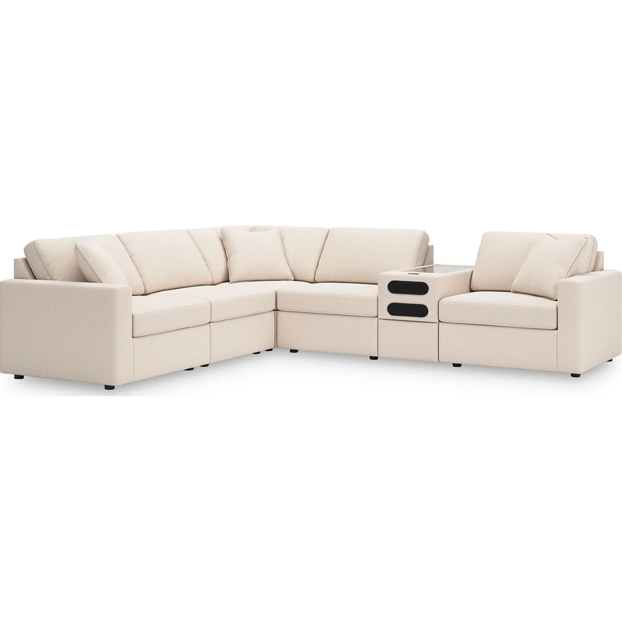 Modmax 6 Piece Modular Sectional with Audio Console - Image 37