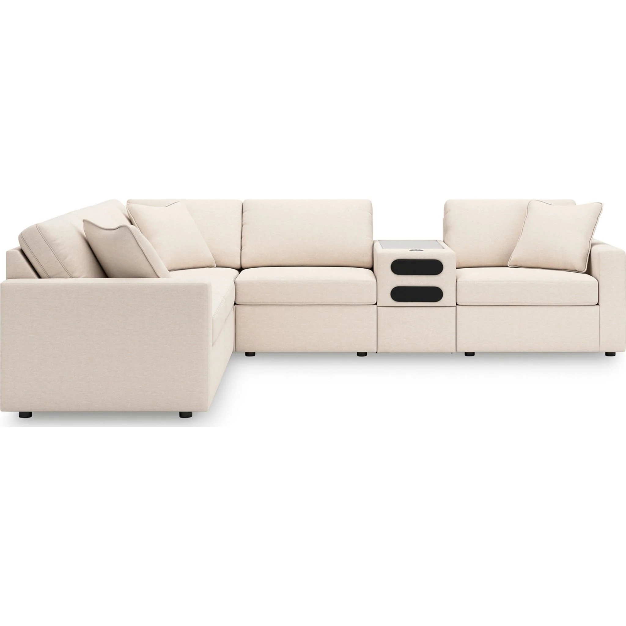 Modmax 6 Piece Modular Sectional with Audio Console - Image 38