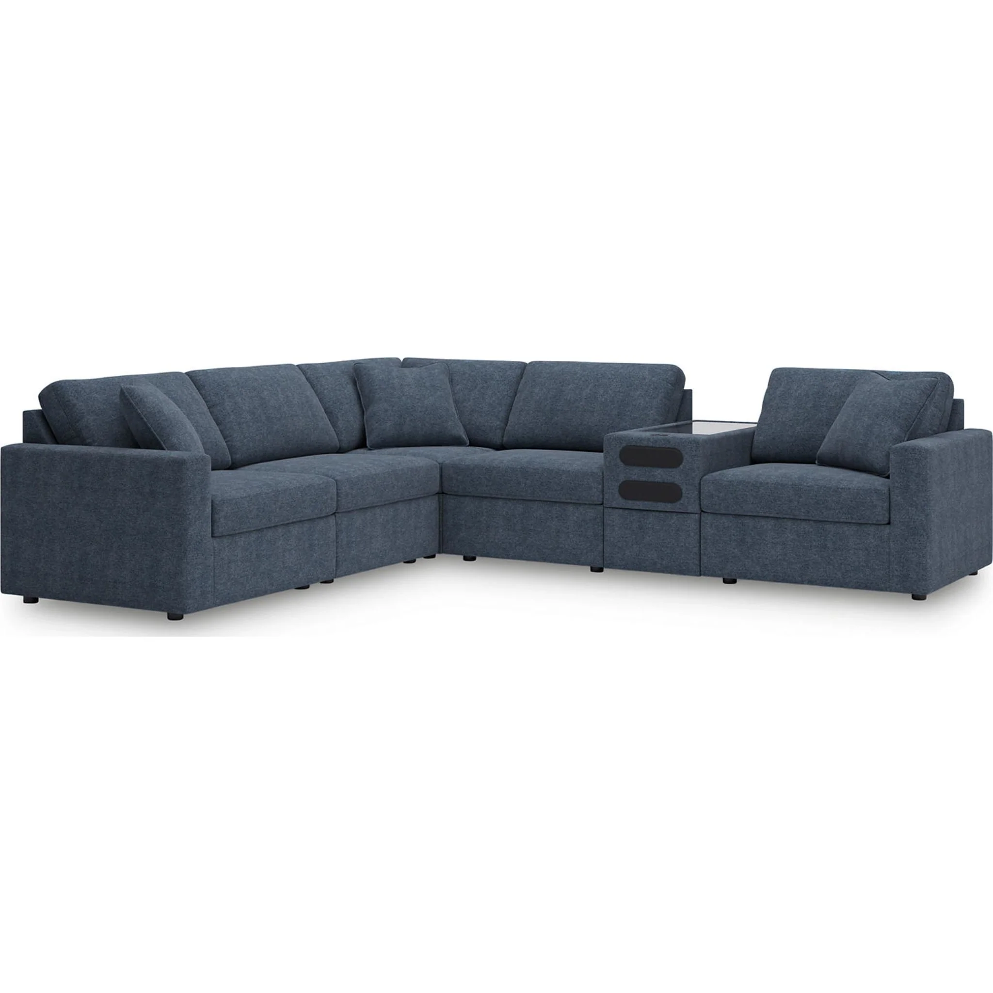 Modmax 6 Piece Modular Sectional with Audio Console - Image 8
