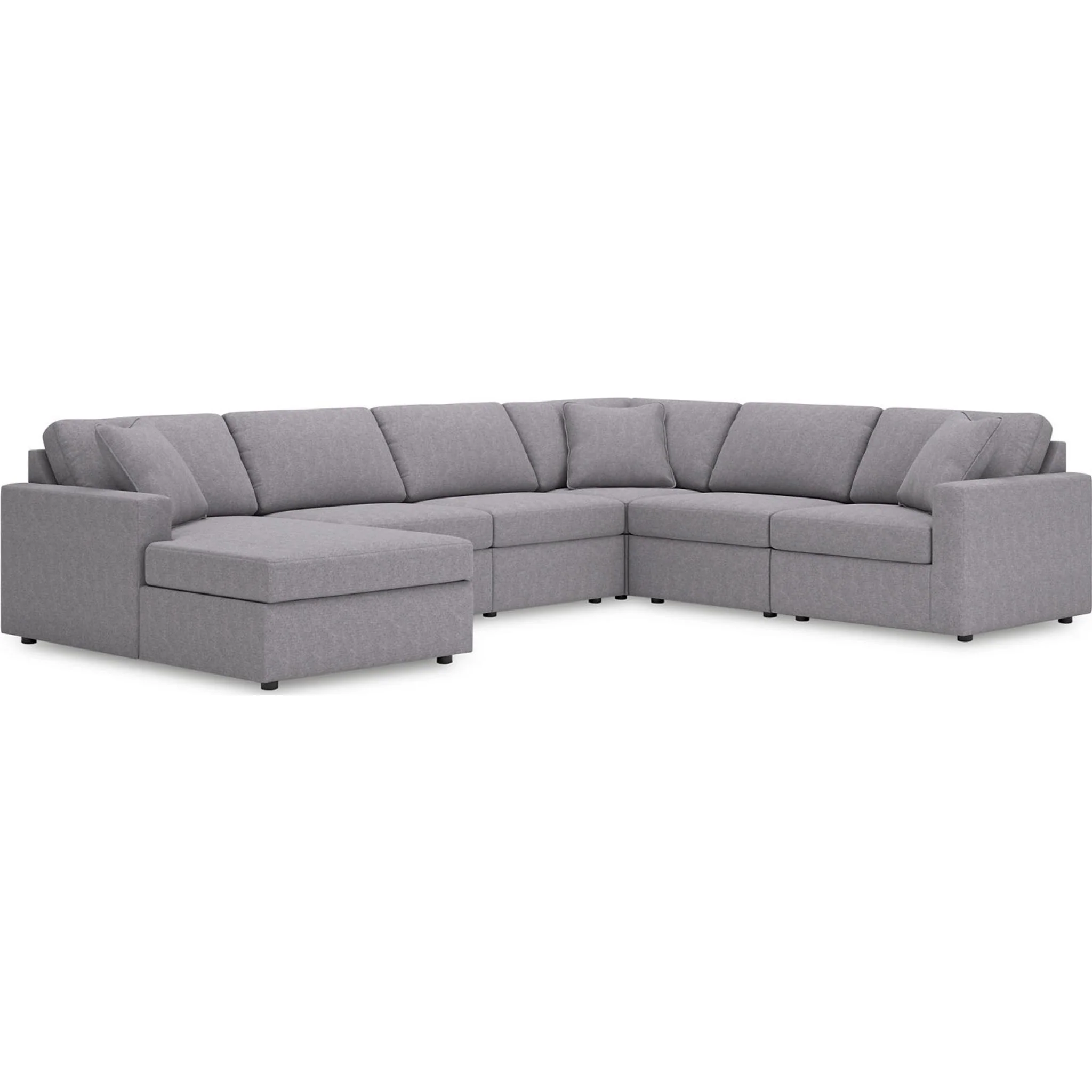 Modmax 6 Piece Modular Sectional with Chaise - Image 35