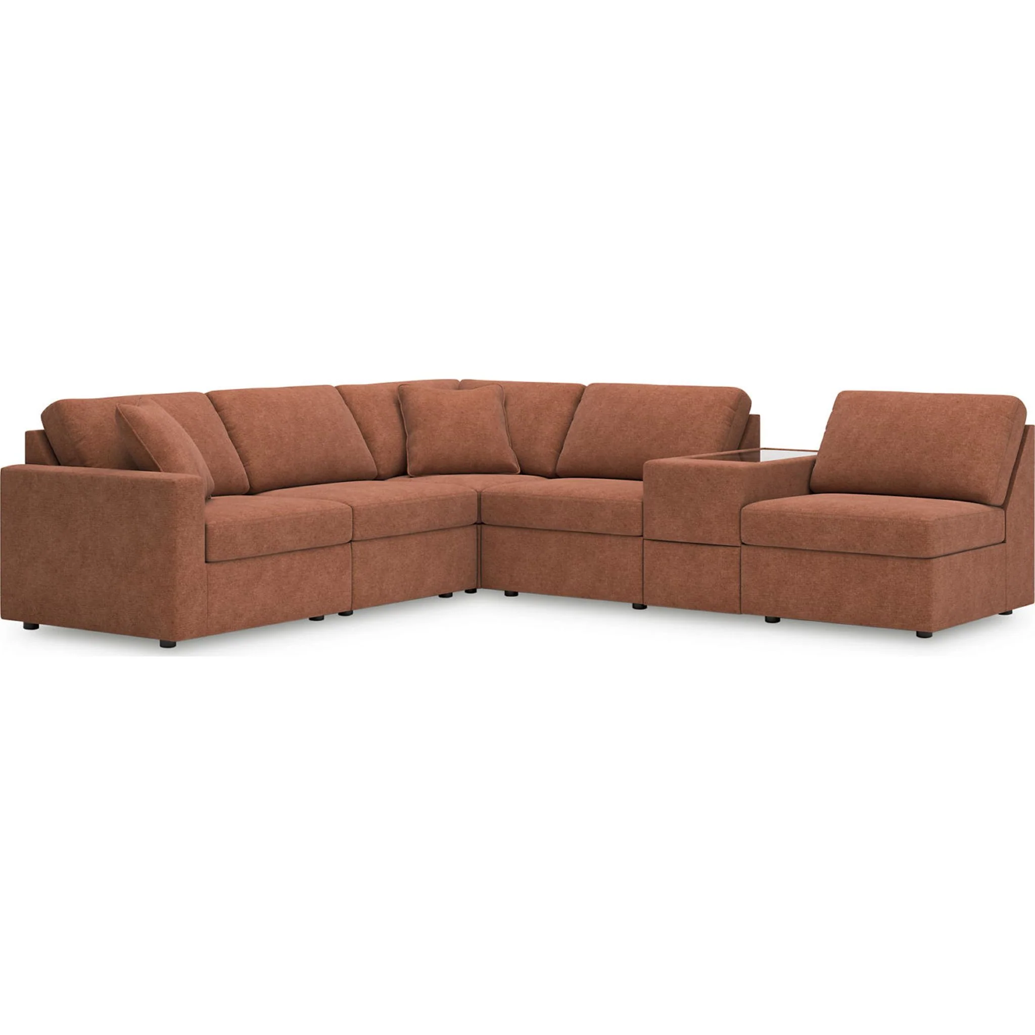 Modmax 6 Piece Modular Sectional with Storage Console - Image 15