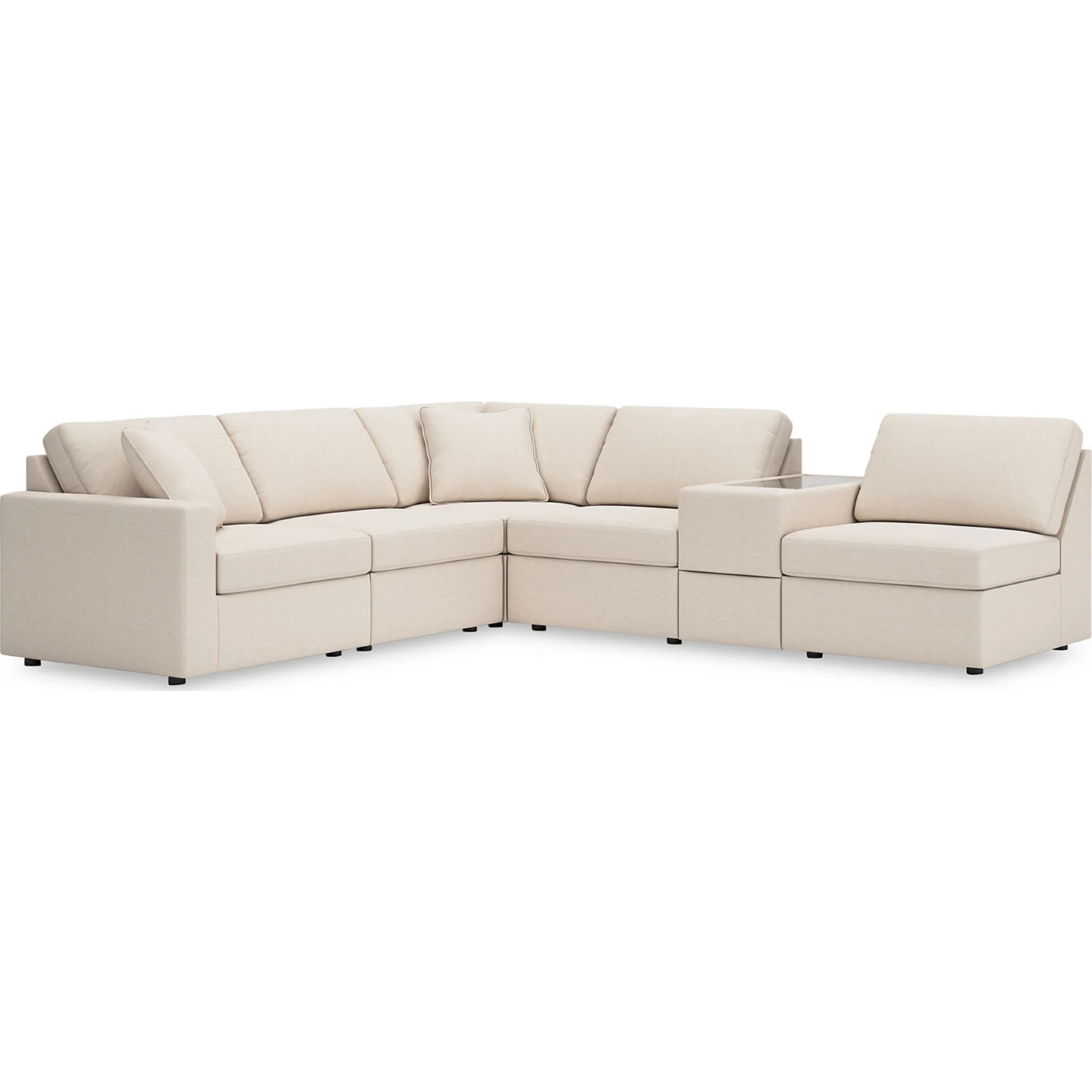 Modmax 6 Piece Modular Sectional with Storage Console - Image 20