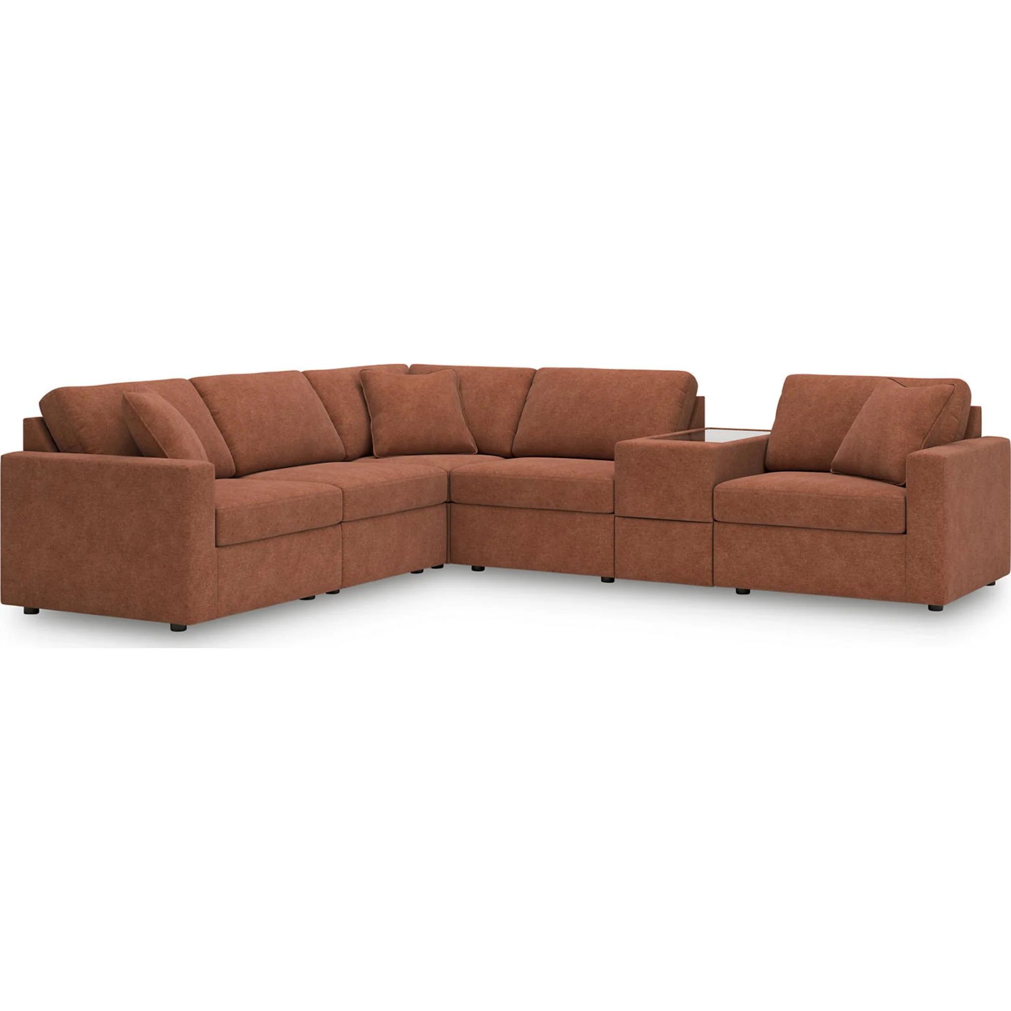 Modmax 6 Piece Modular Sectional with Storage Console - Image 10