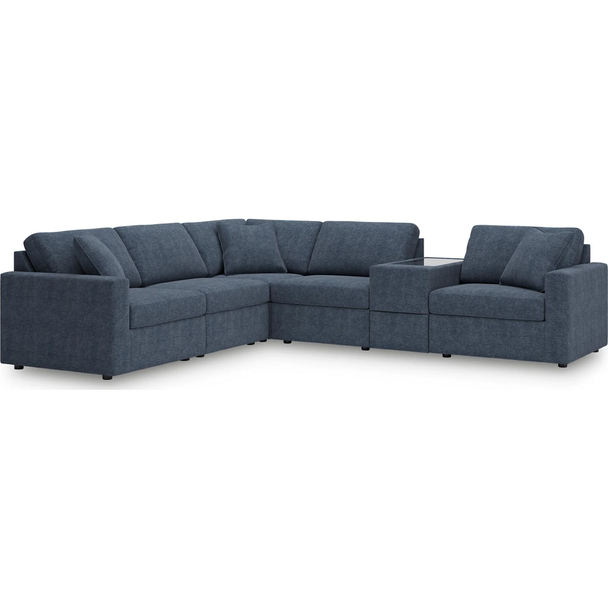 Modmax 6 Piece Modular Sectional with Storage Console - Image 71