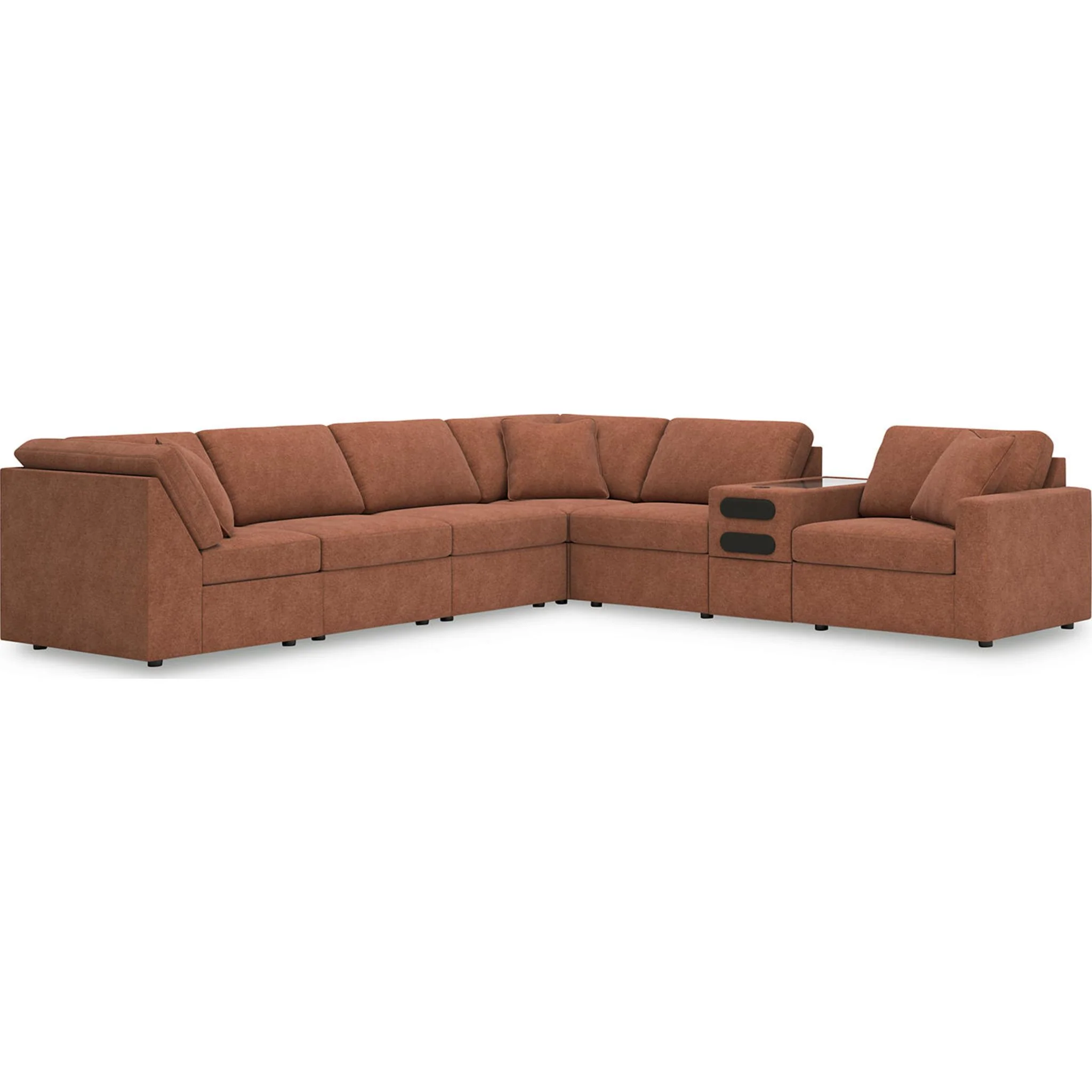 Modmax 7 Piece Modular Sectional with Audio Console - Image 23