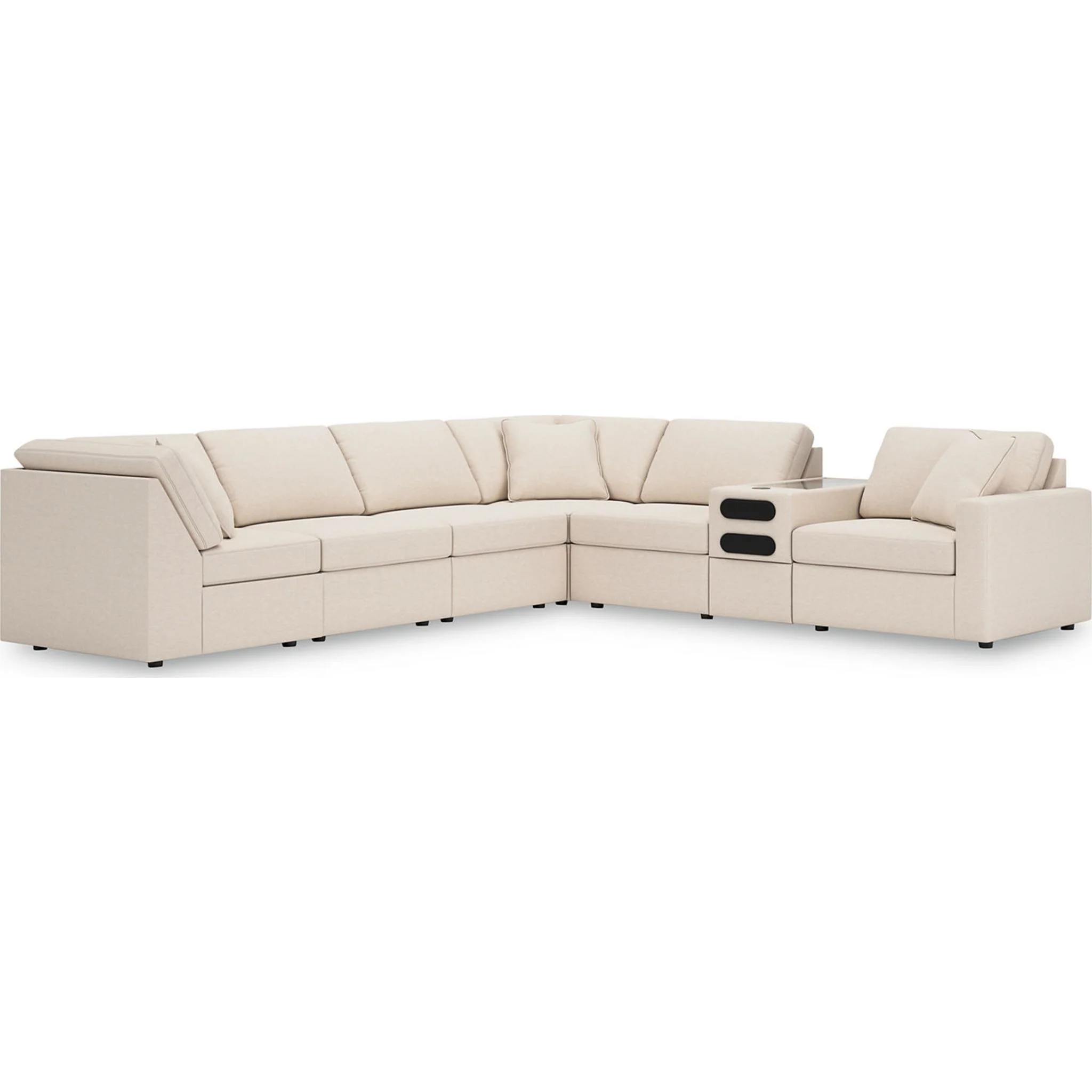 Modmax 7 Piece Modular Sectional with Audio Console - Image 6