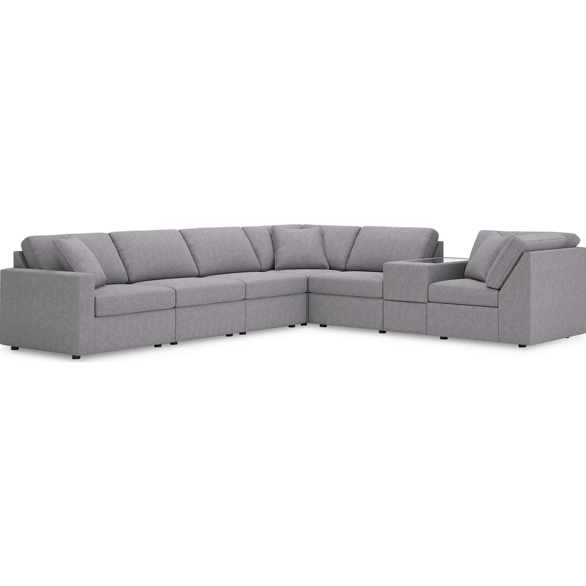 Modmax 7 Piece Modular Sectional with Storage Console - Image 17