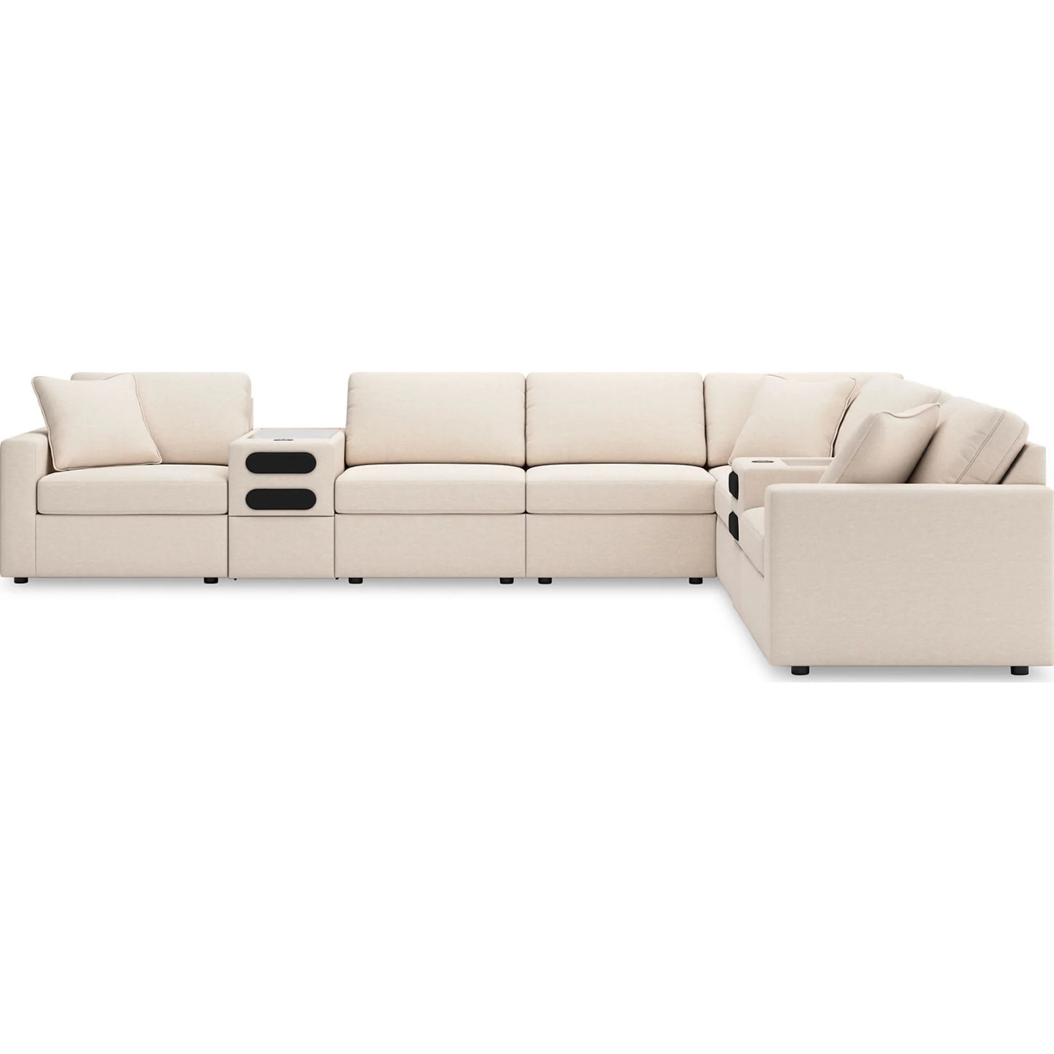 Modmax 8 Piece Modular Sectional with Audio Consoles - Image 35