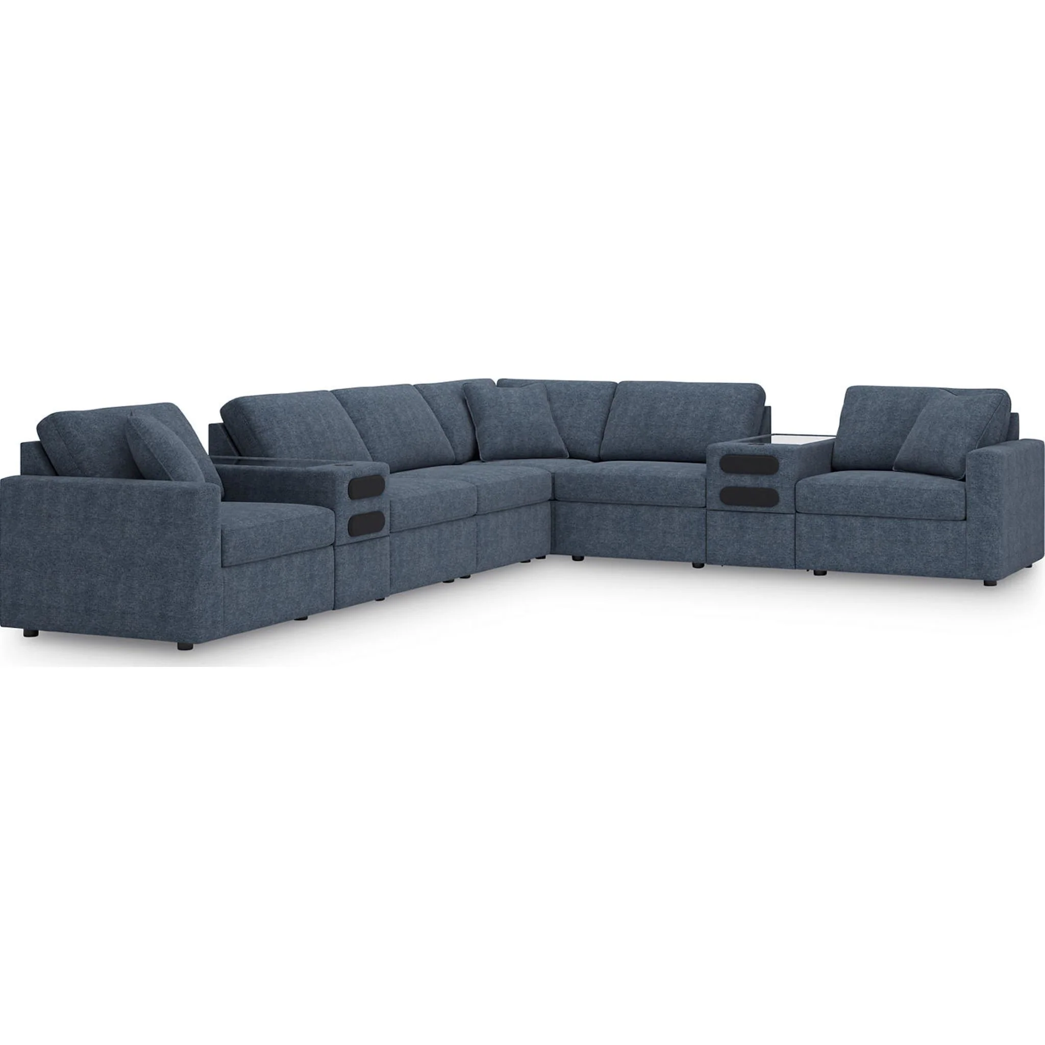Modmax 8 Piece Modular Sectional with Audio Consoles - Image 49