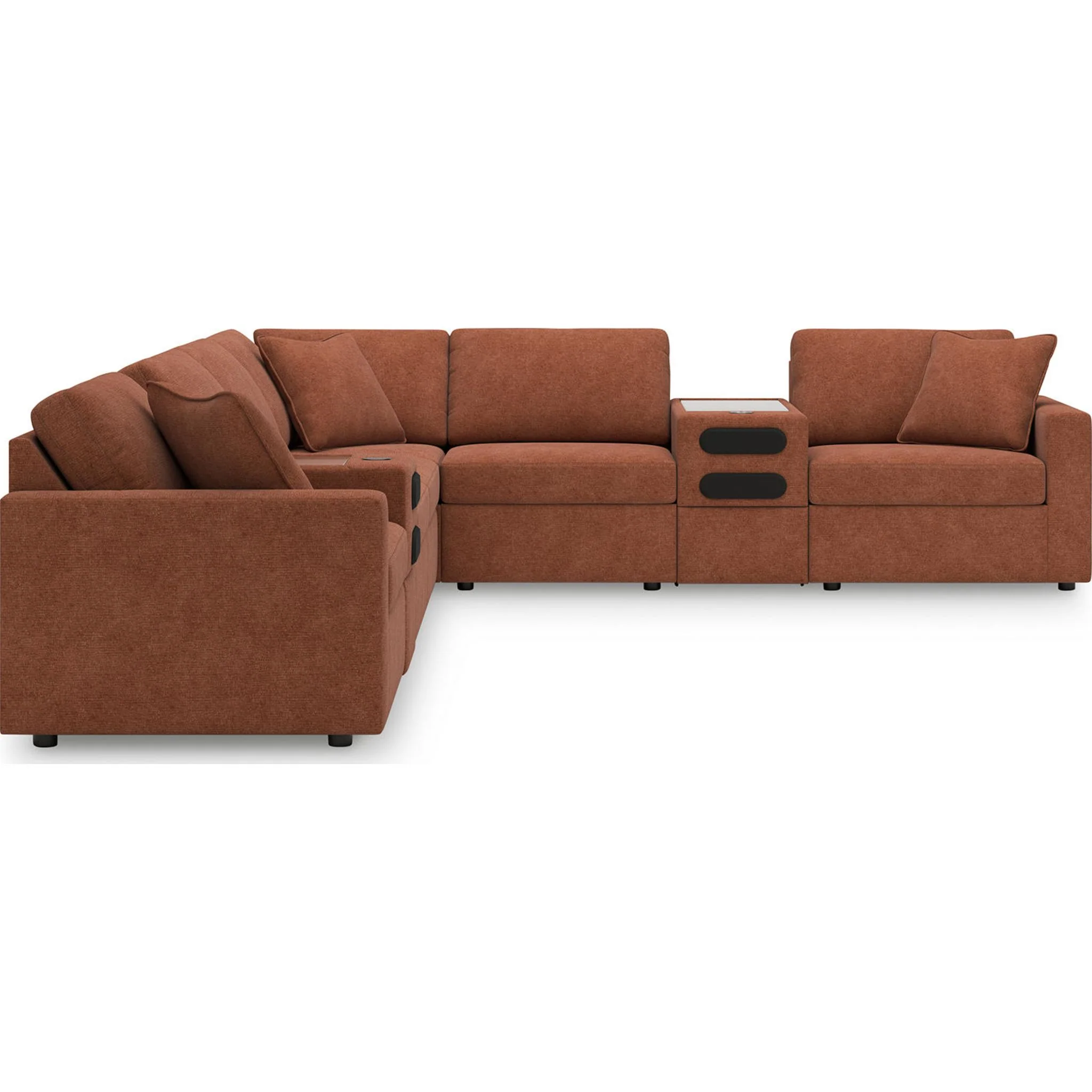 Modmax 8 Piece Modular Sectional with Audio Consoles - Image 6
