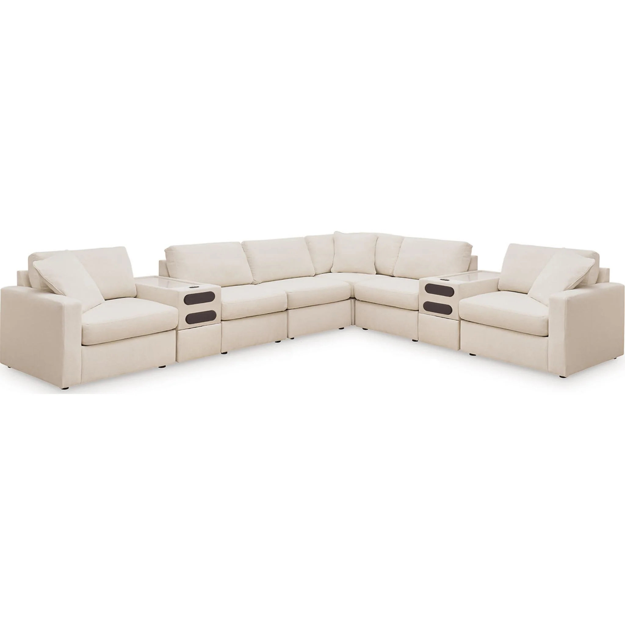 Modmax 8 Piece Modular Sectional with Audio Consoles - Image 63