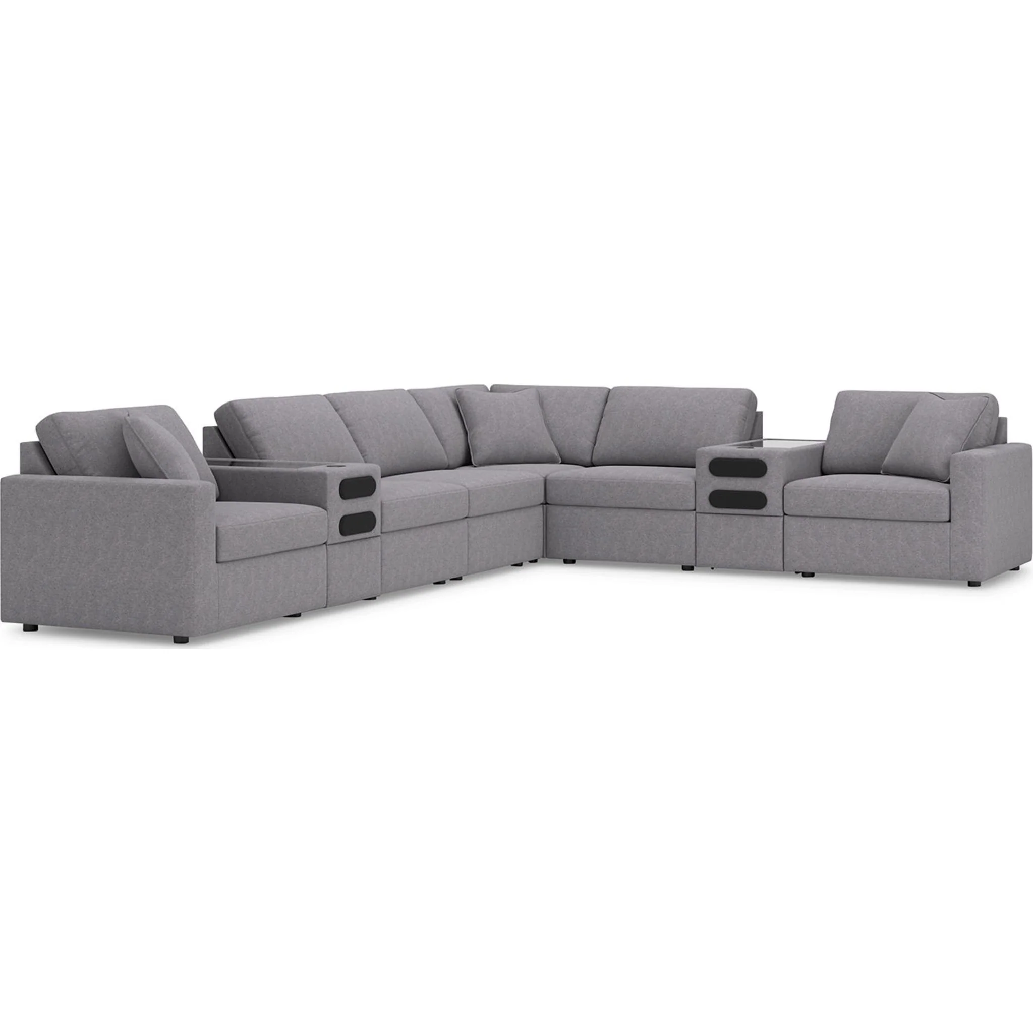 Modmax 8 Piece Modular Sectional with Audio Consoles - Image 74
