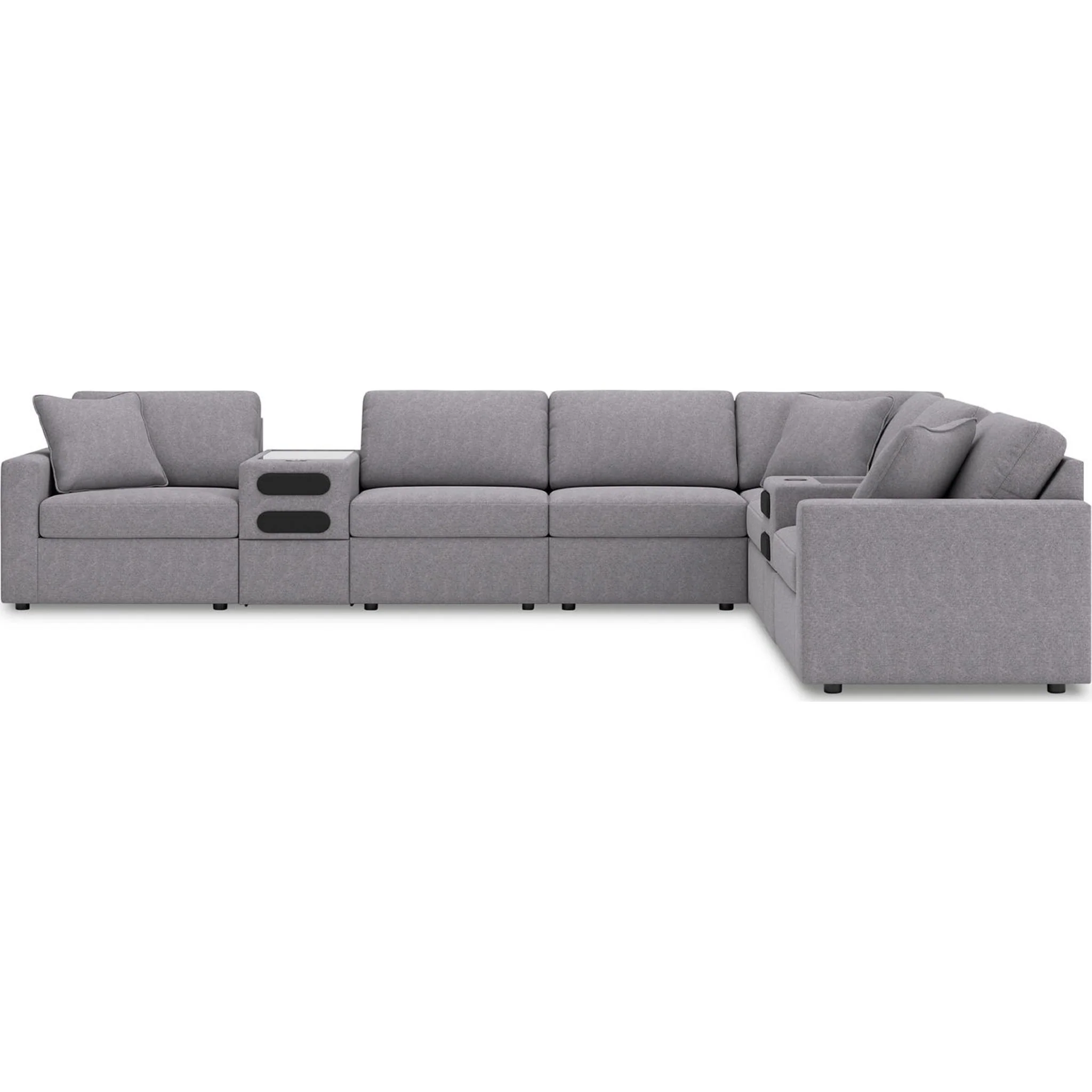 Modmax 8 Piece Modular Sectional with Audio Consoles - Image 77