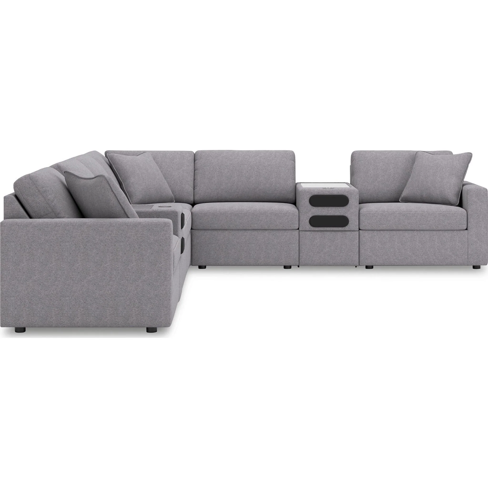 Modmax 8 Piece Modular Sectional with Audio Consoles - Image 82