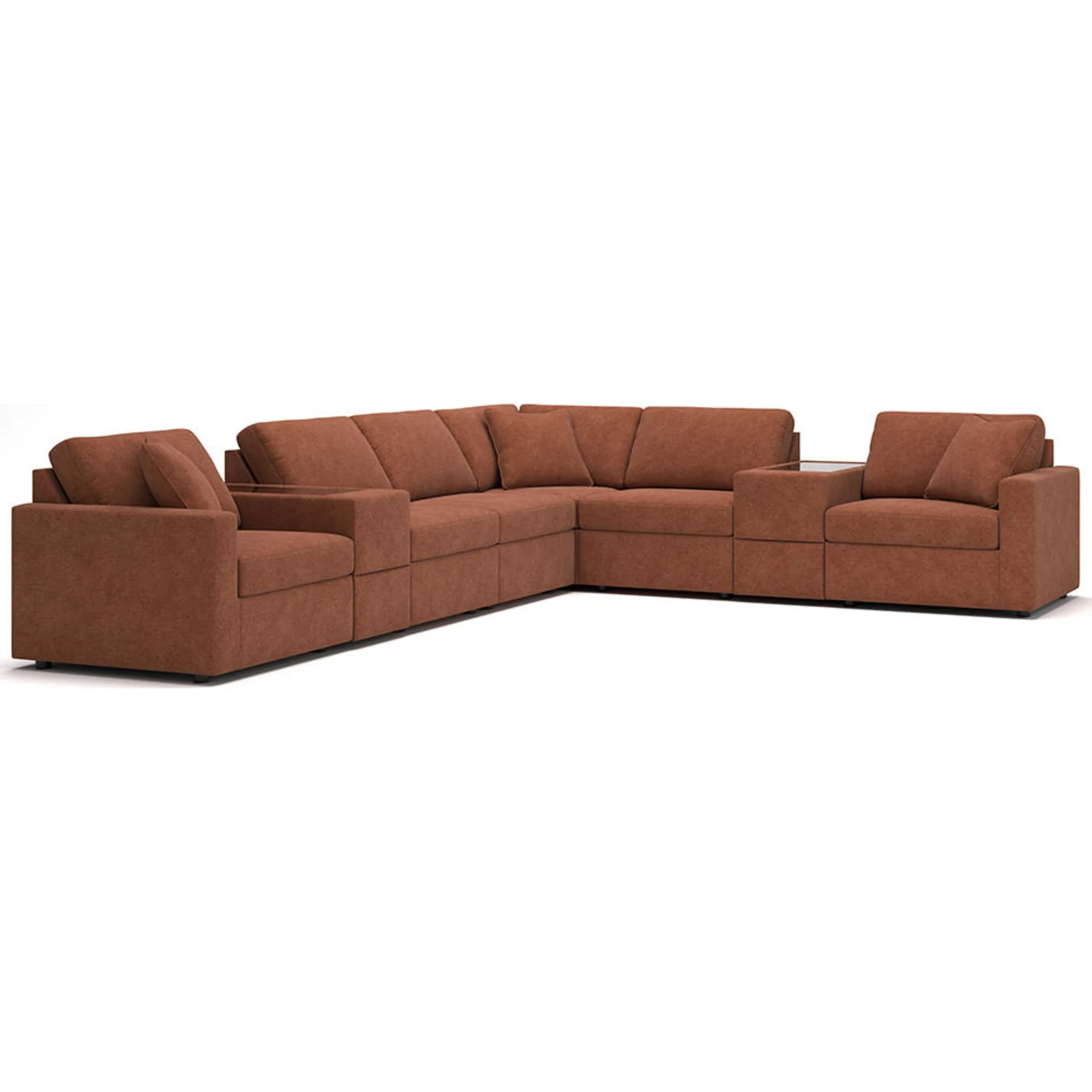 Modmax 8 Piece Modular Sectional with Storage Consoles - Image 2