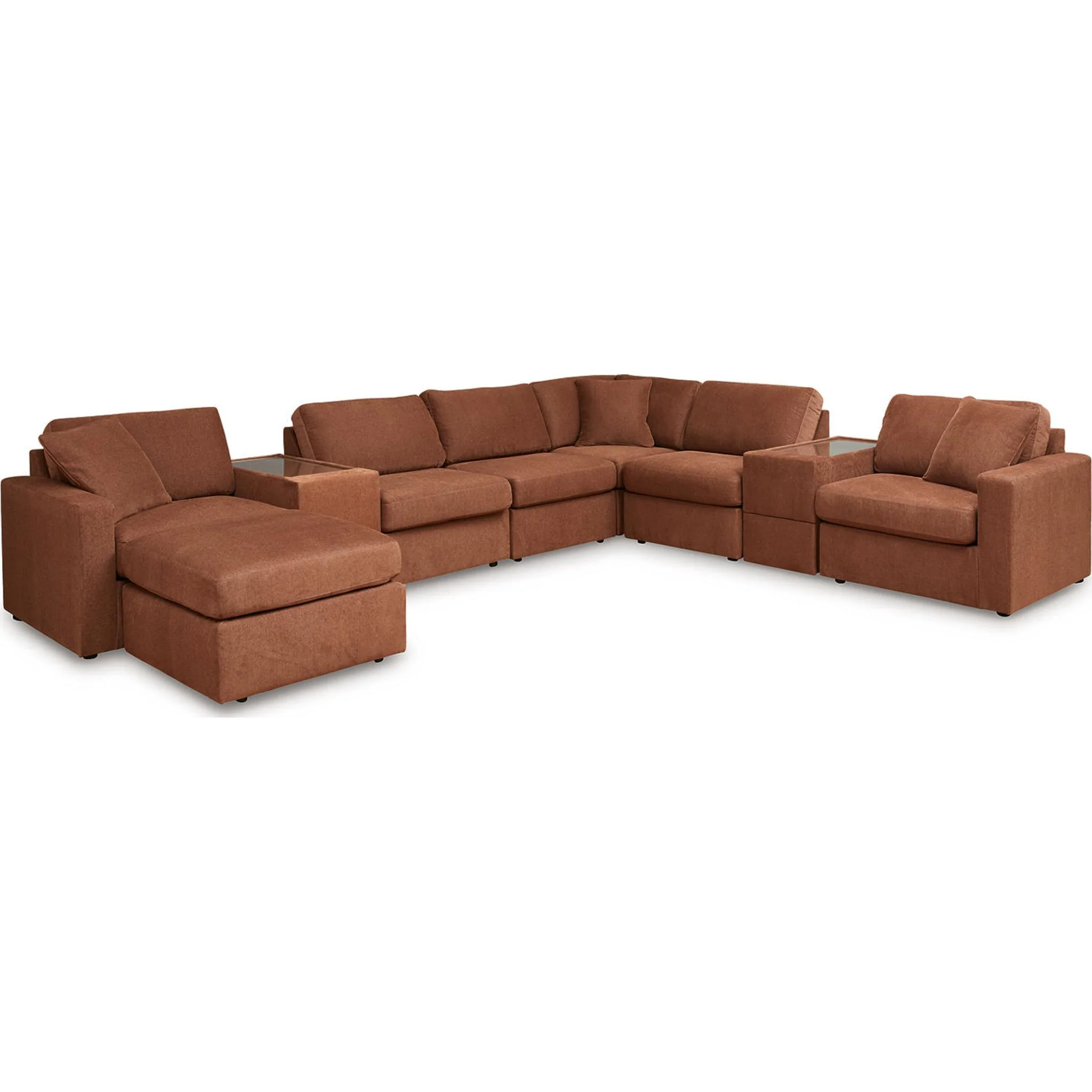 Modmax 8 Piece Modular Sectional with Storage Consoles - Image 54